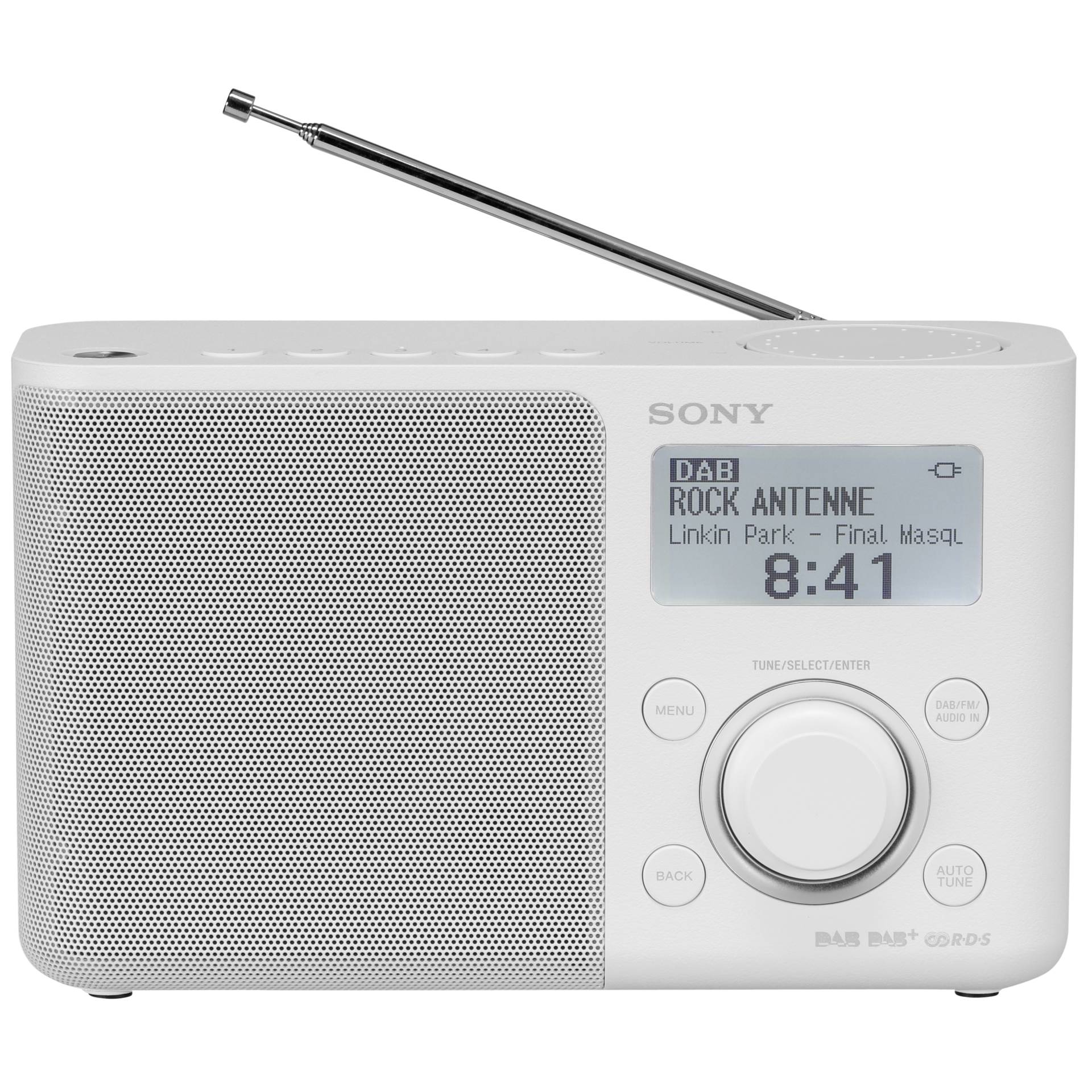 Sony XDR-S61D weiß, DAB & DAB+ Radiowecker 