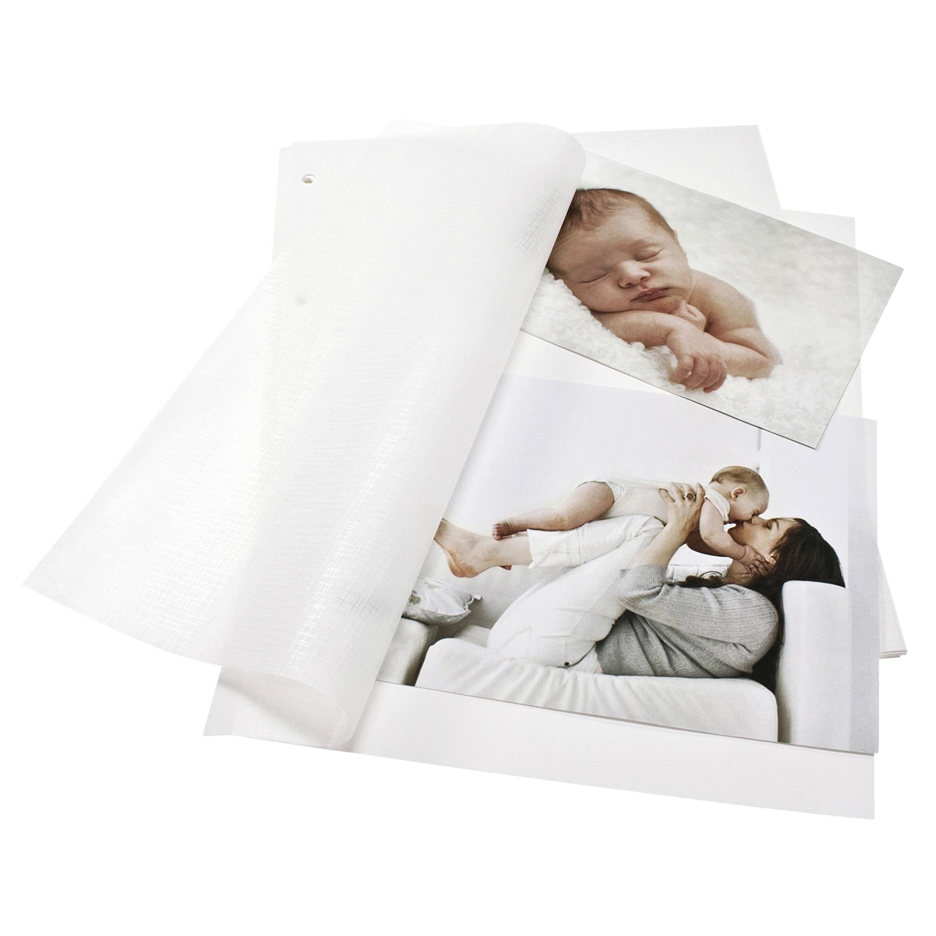 Goldbuch Fotokarton weiß DIN A4 mit Pergamin 20 Blatt      83001