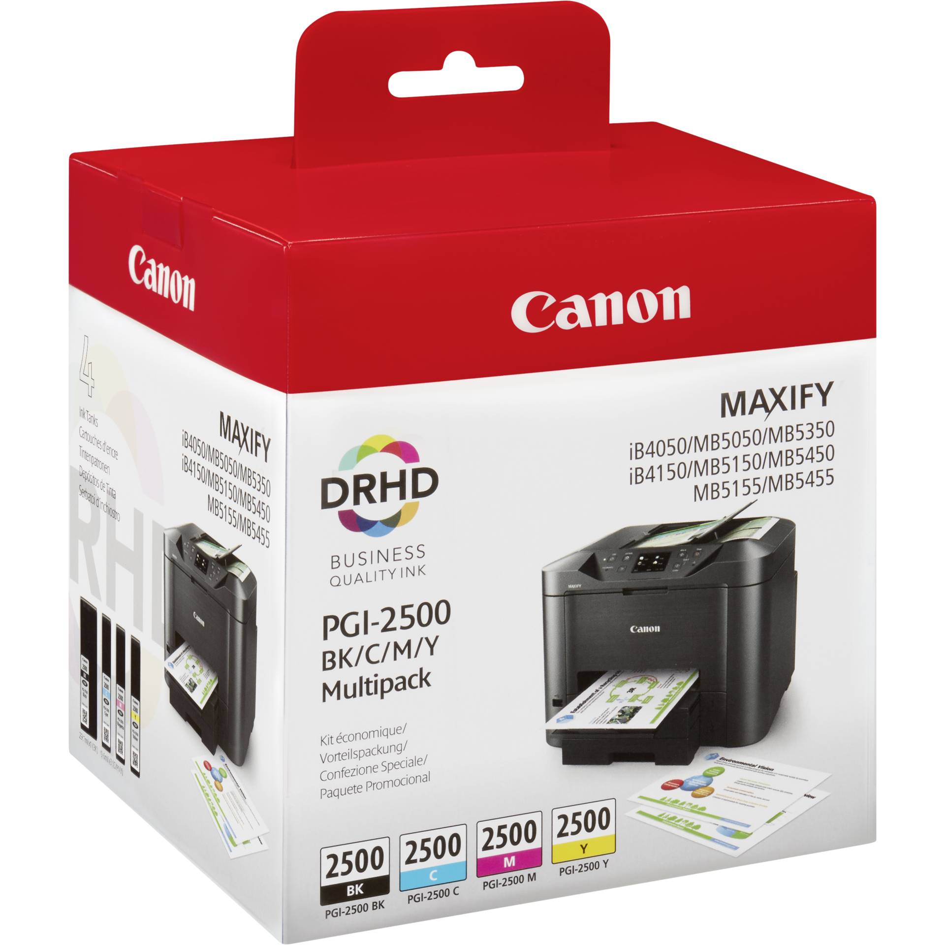 Canon Tinte PGI-2500 BK/C/M/Y Multipack 5000 Seiten