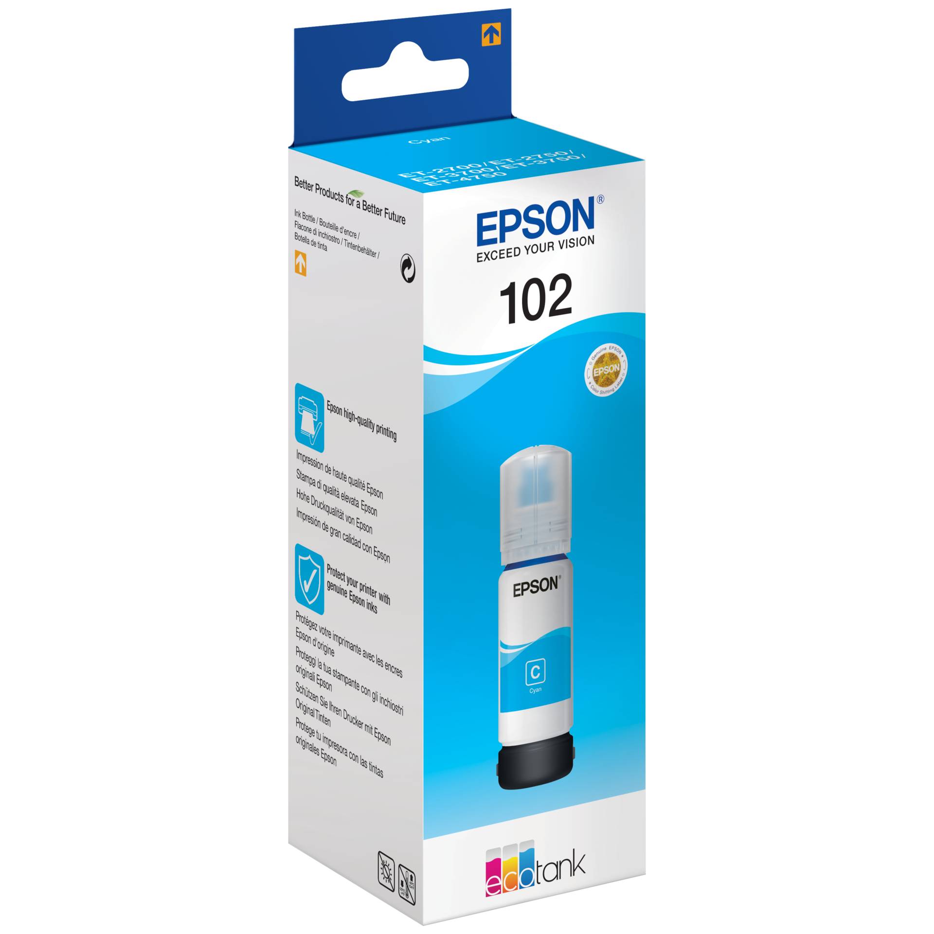 Epson Tinte 102 cyan 