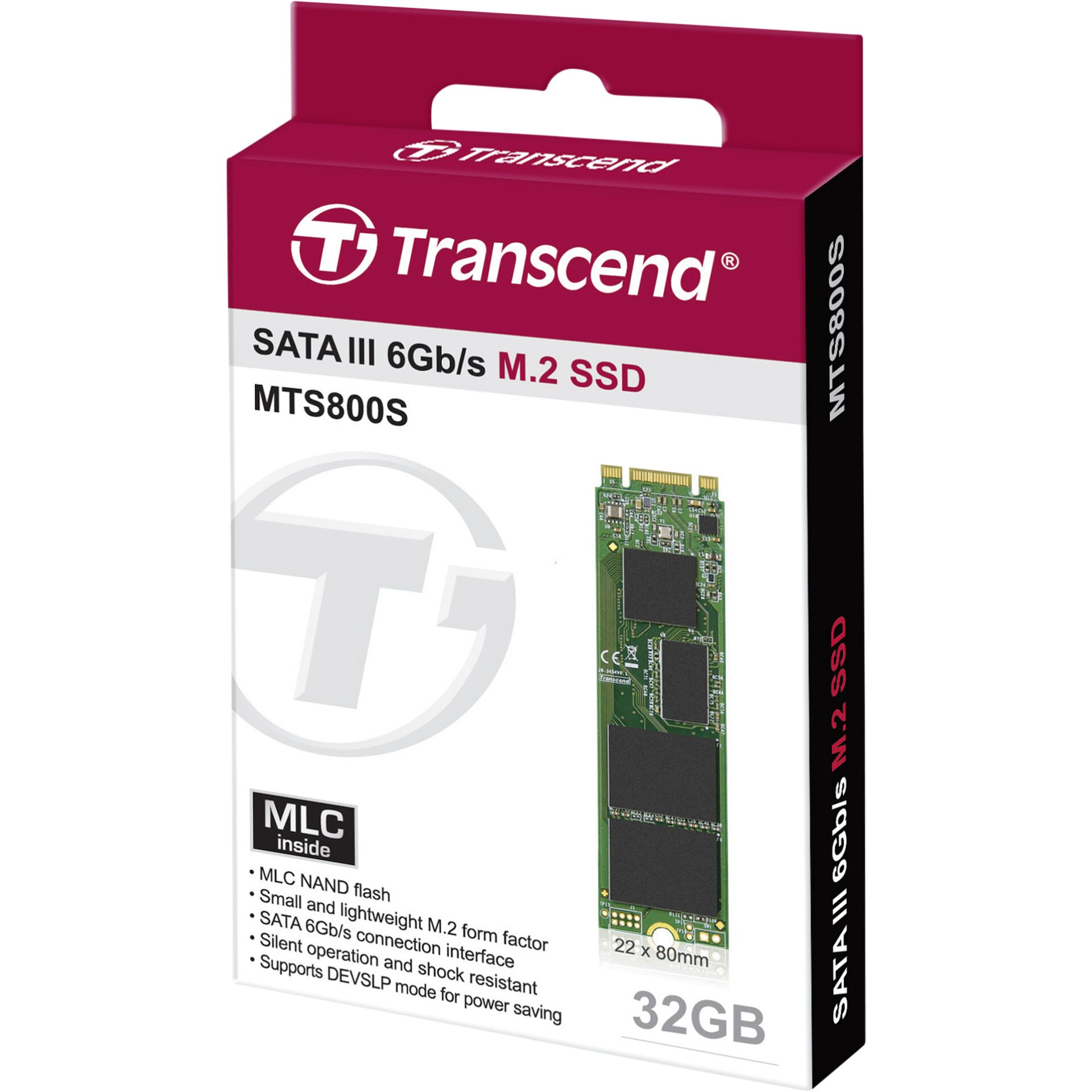 Transcend SSD MTS800S       32GB M.2 SATA III