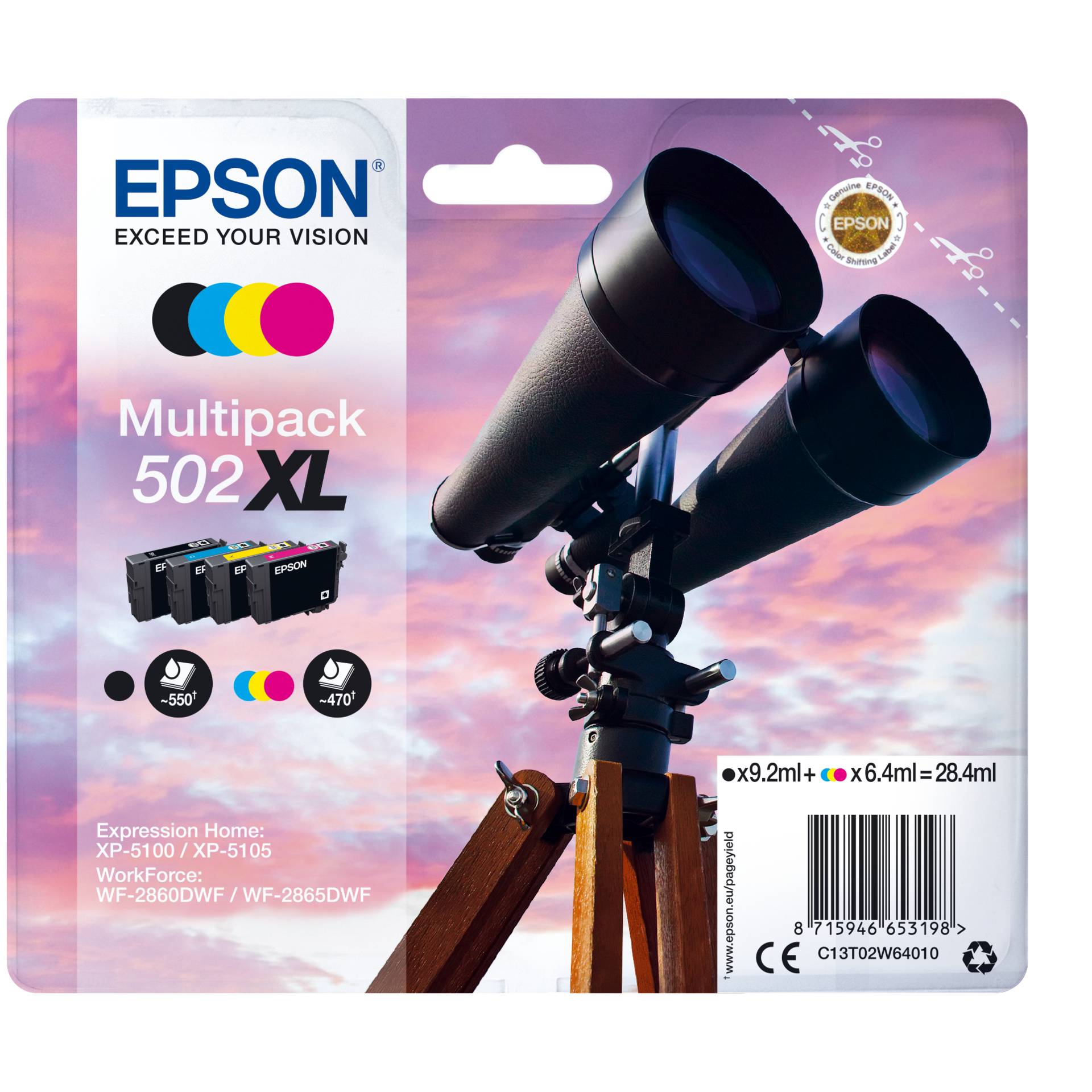 Epson Multipack 4farbig 502XL Ink 