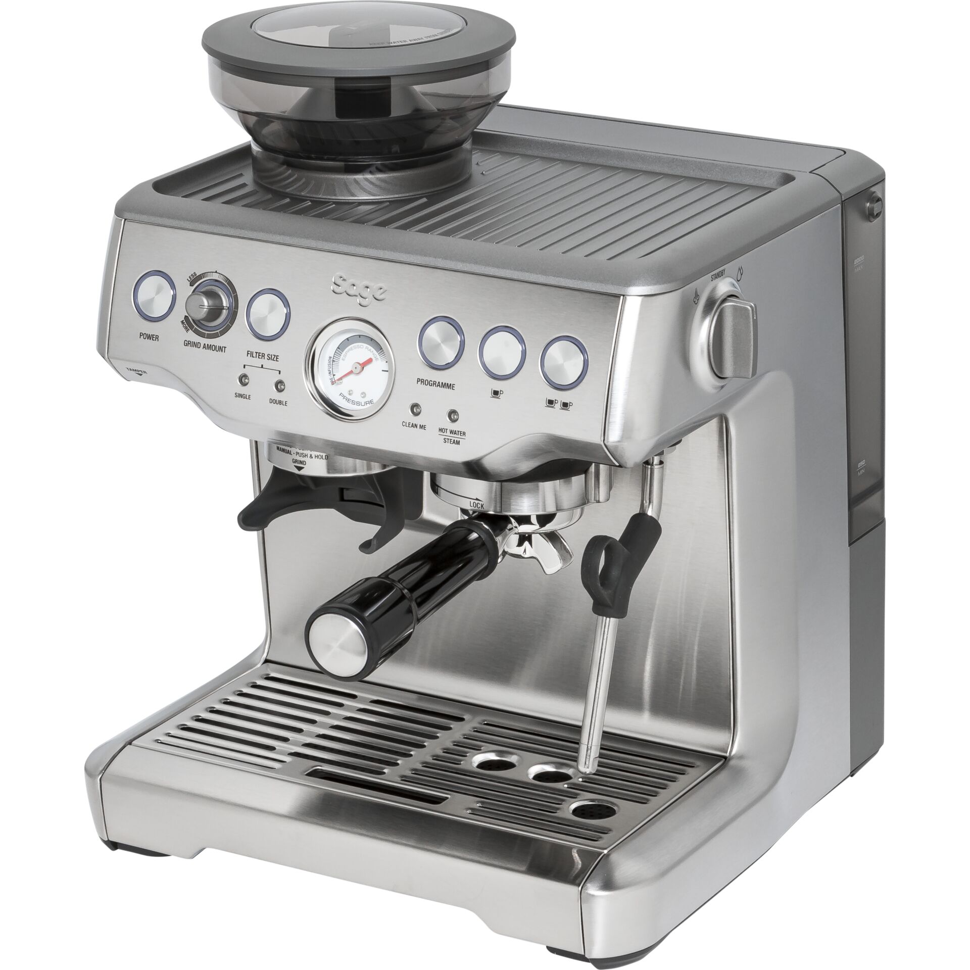 Sage SES875BSS2EEU1A Kaffeemaschine Halbautomatisch Espressomaschine 2 l