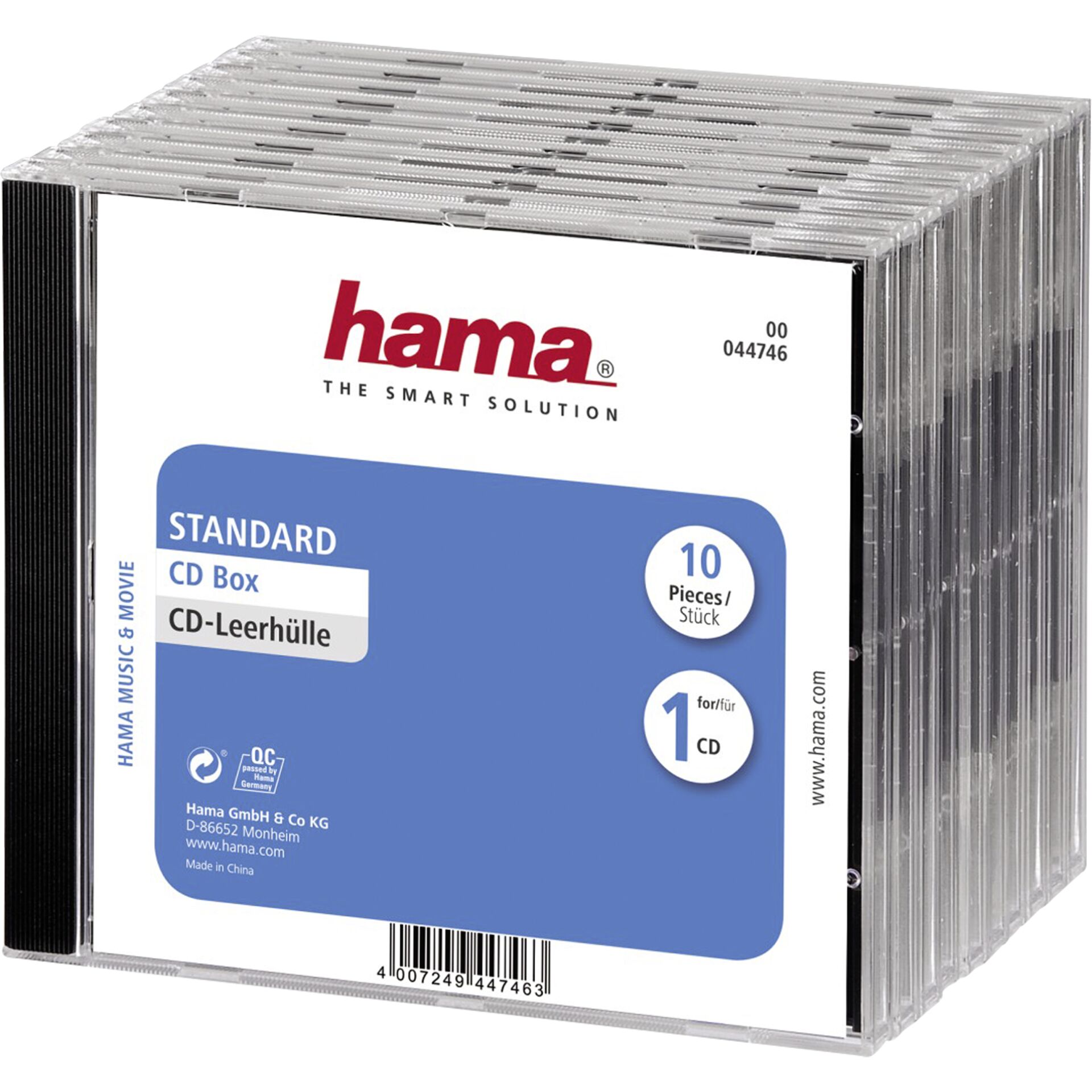 Hama CD-Leerhülle 1x10 Standard 44746 
