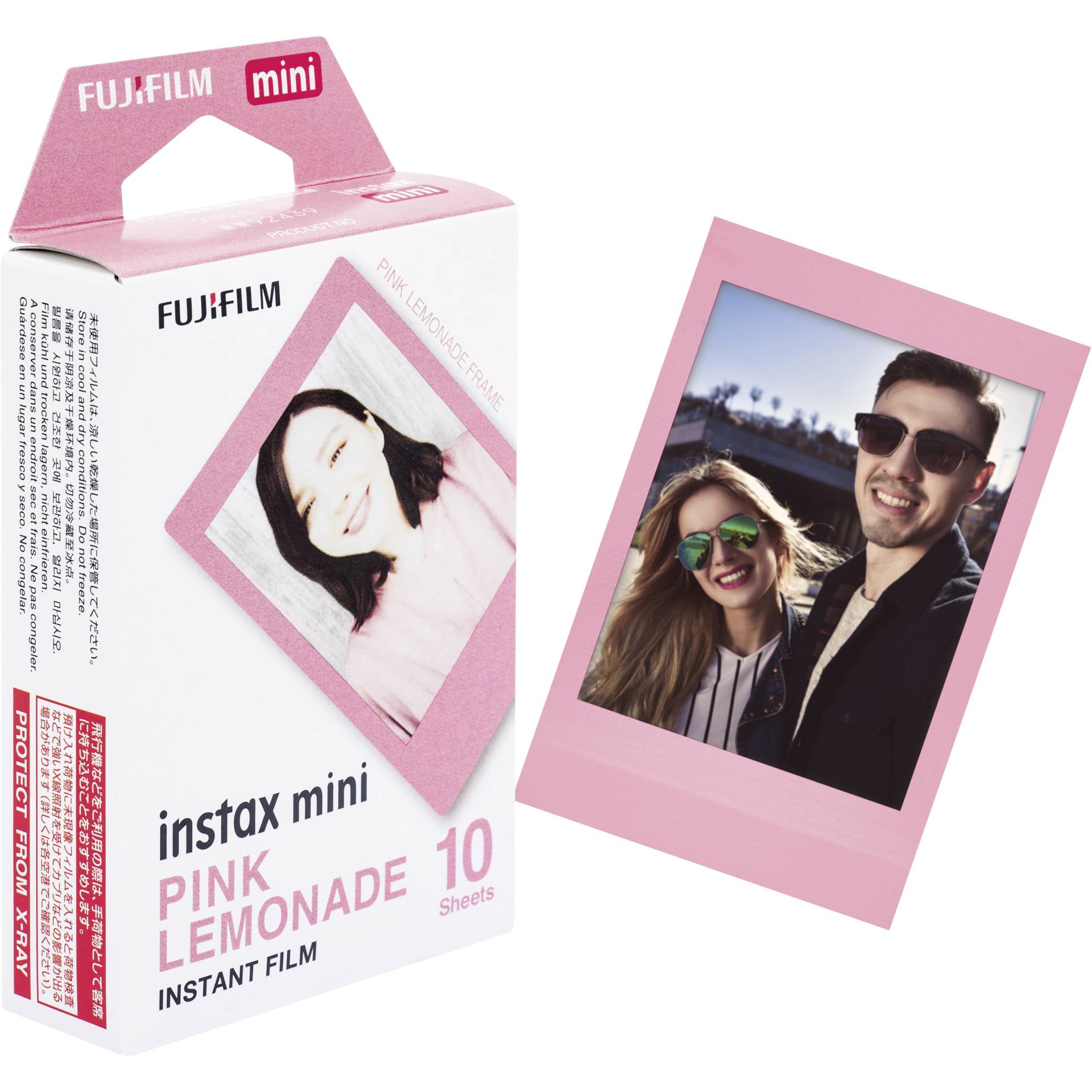Fujifilm Instax Mini Pink Lemonade Sofortbildfilm 10 Stück(e) 54 x 86 mm