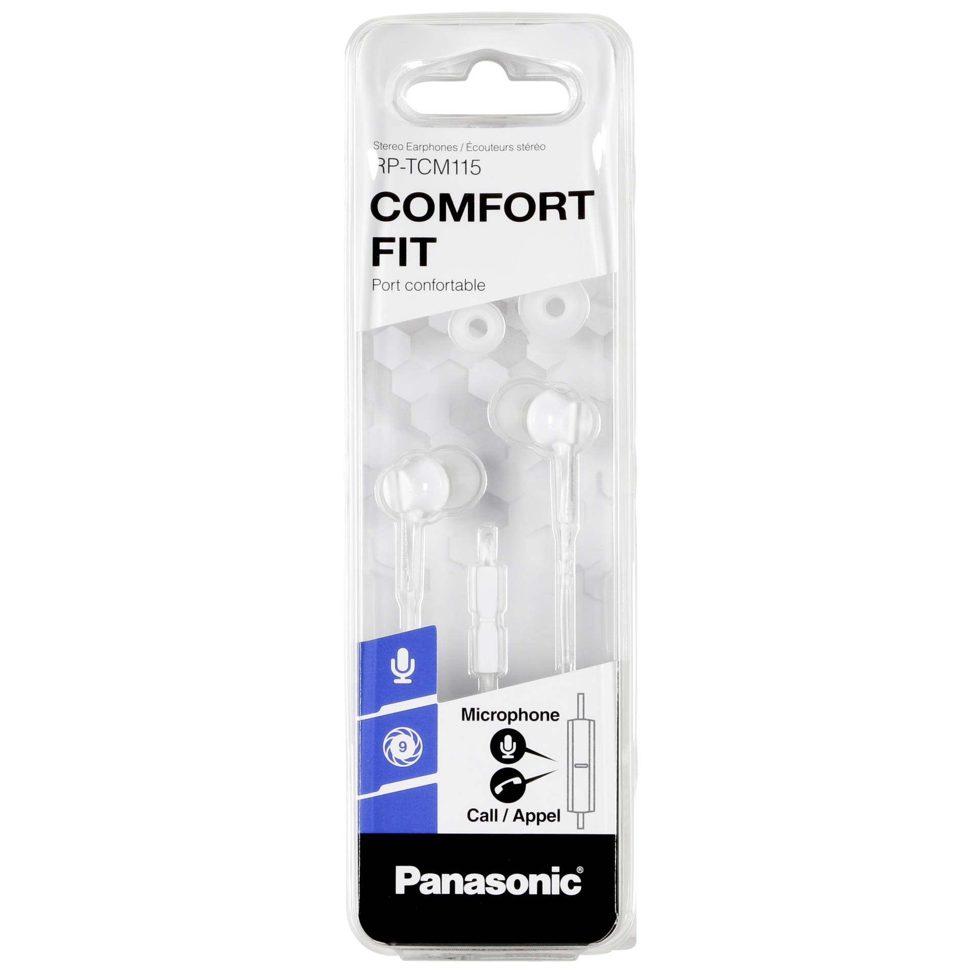 Panasonic RP-TCM115E Kopfhörer Kabelgebunden im Ohr Anrufe/Musik Weiß