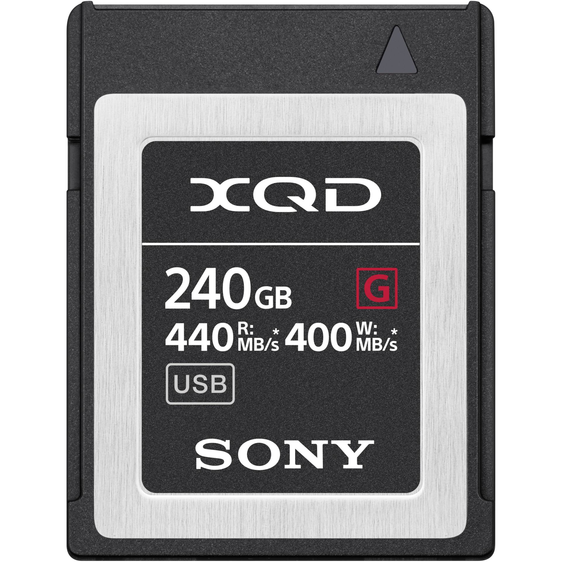 240 GB Sony G-Series XQD Card Speicherkarte, lesen: lesen: 260MB/s • schreiben: 100MB/s