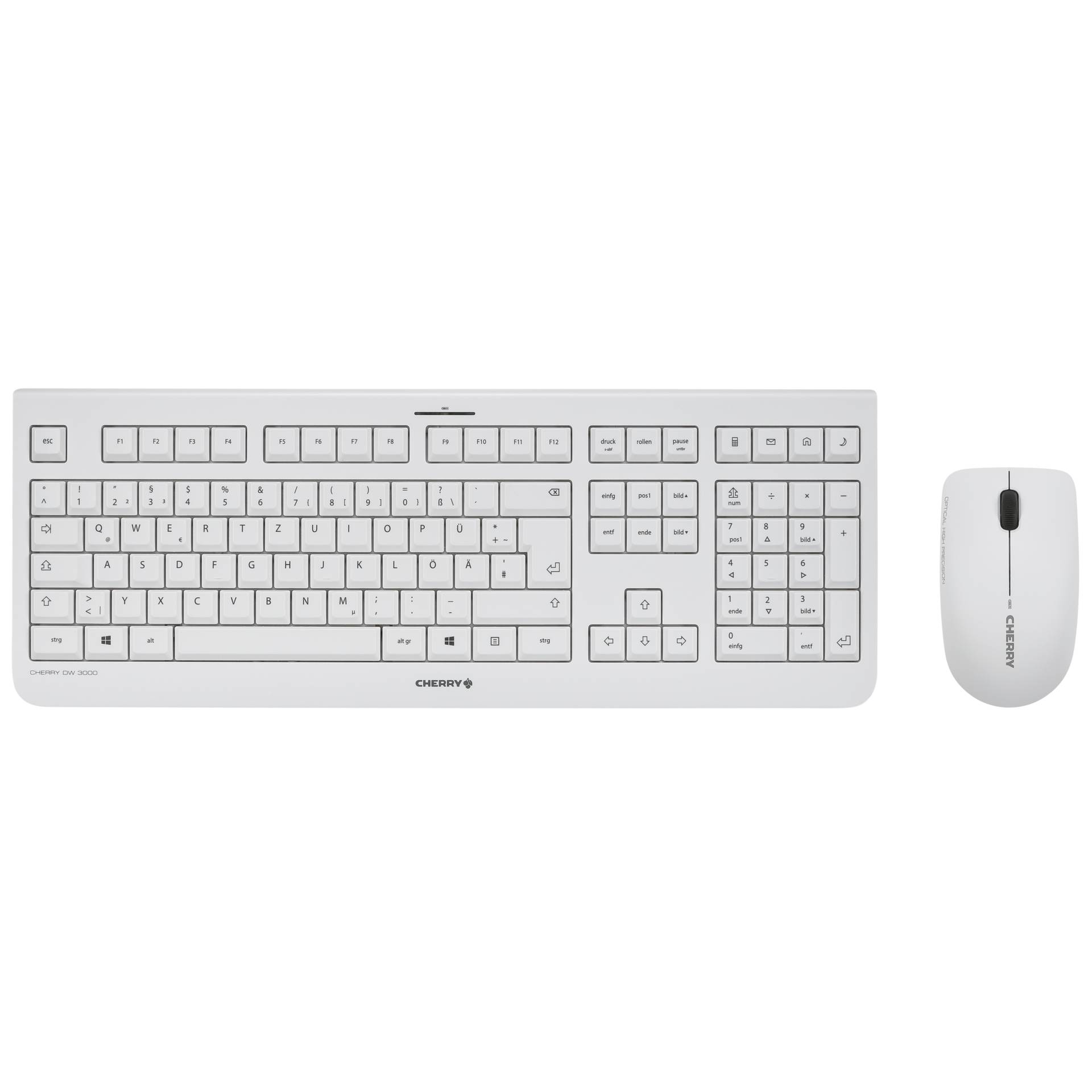 Cherry DW 3000 weiss, USB, DE Layout Tastatur 