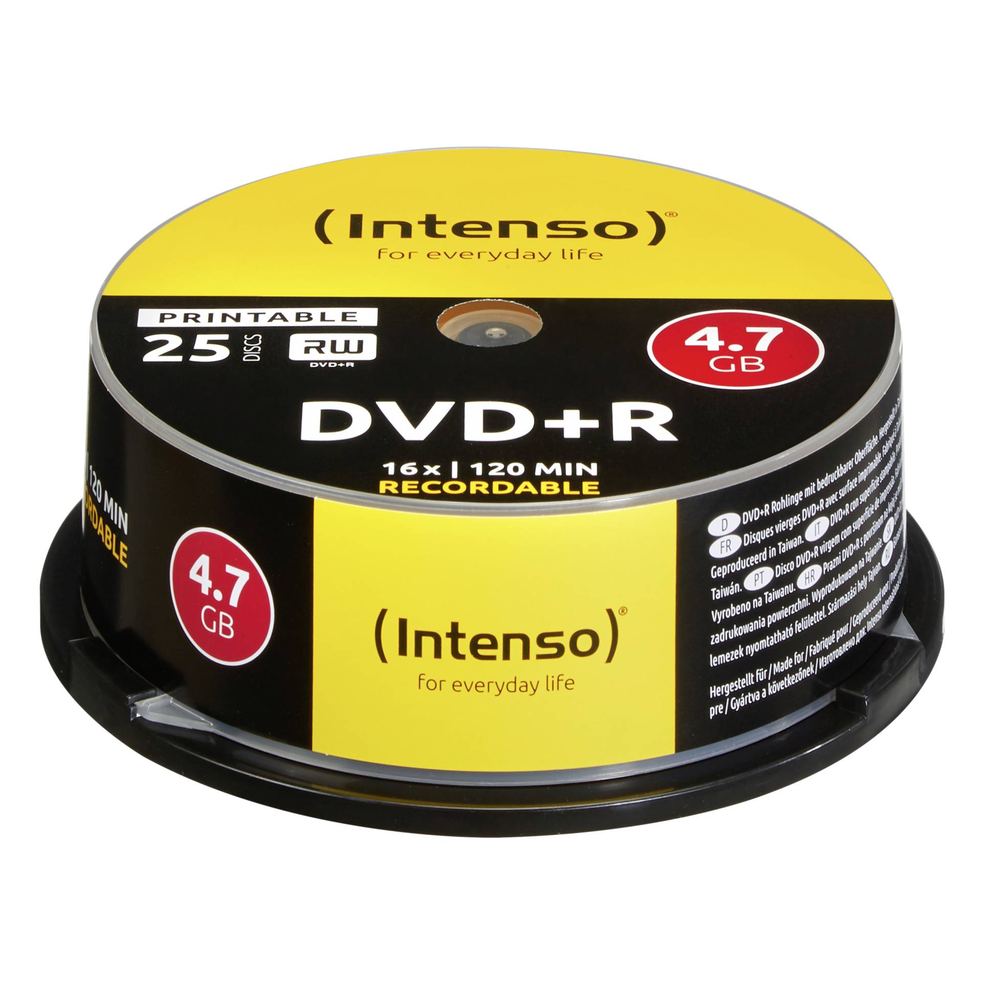 Intenso DVD+R 16x 25er Spindel 4,7GB DVD-Rohling 