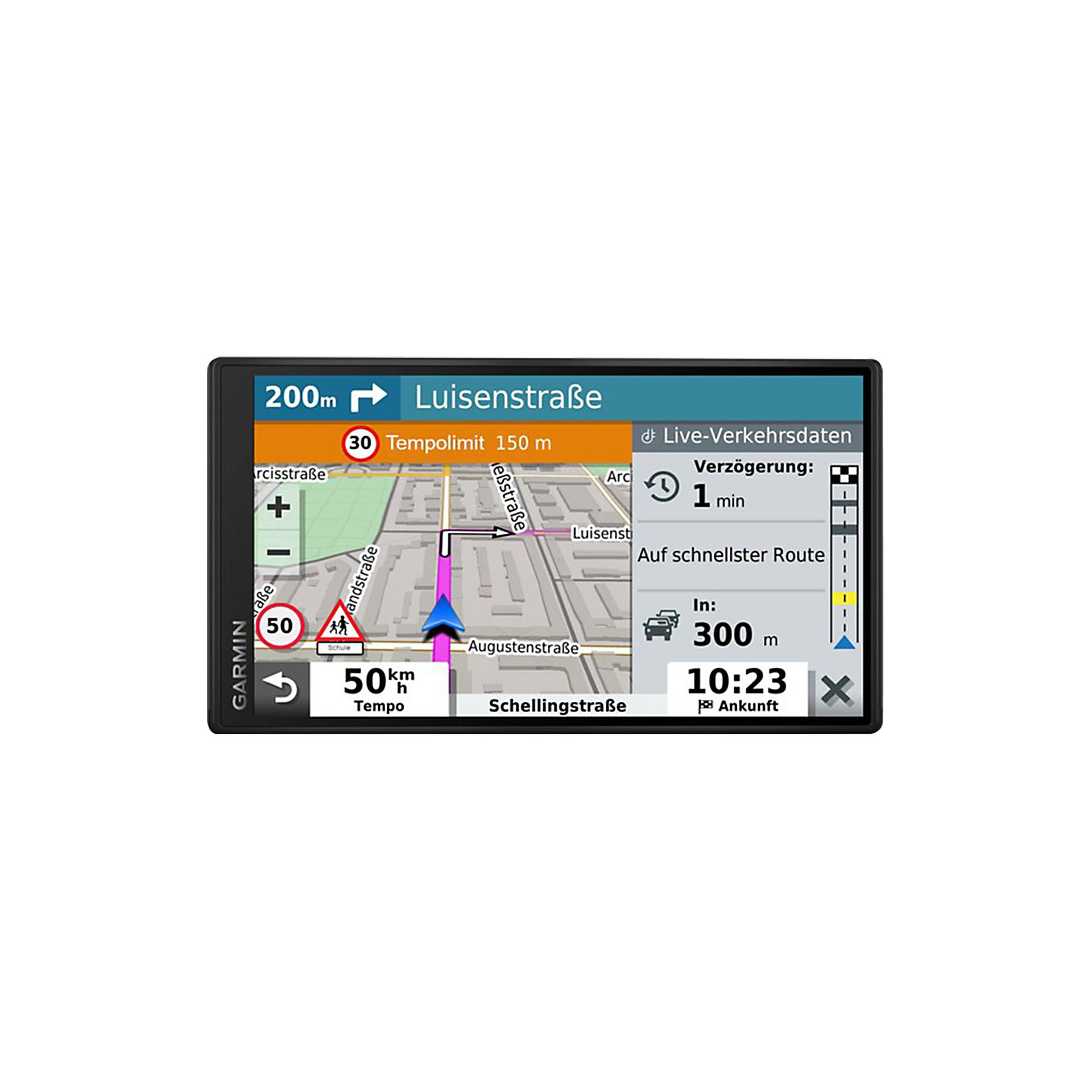 Garmin DriveSmart 55 EU MT-S Navigationssystem Fixed 14 cm (5.5) TFT Touchscreen 151 g Schwarz