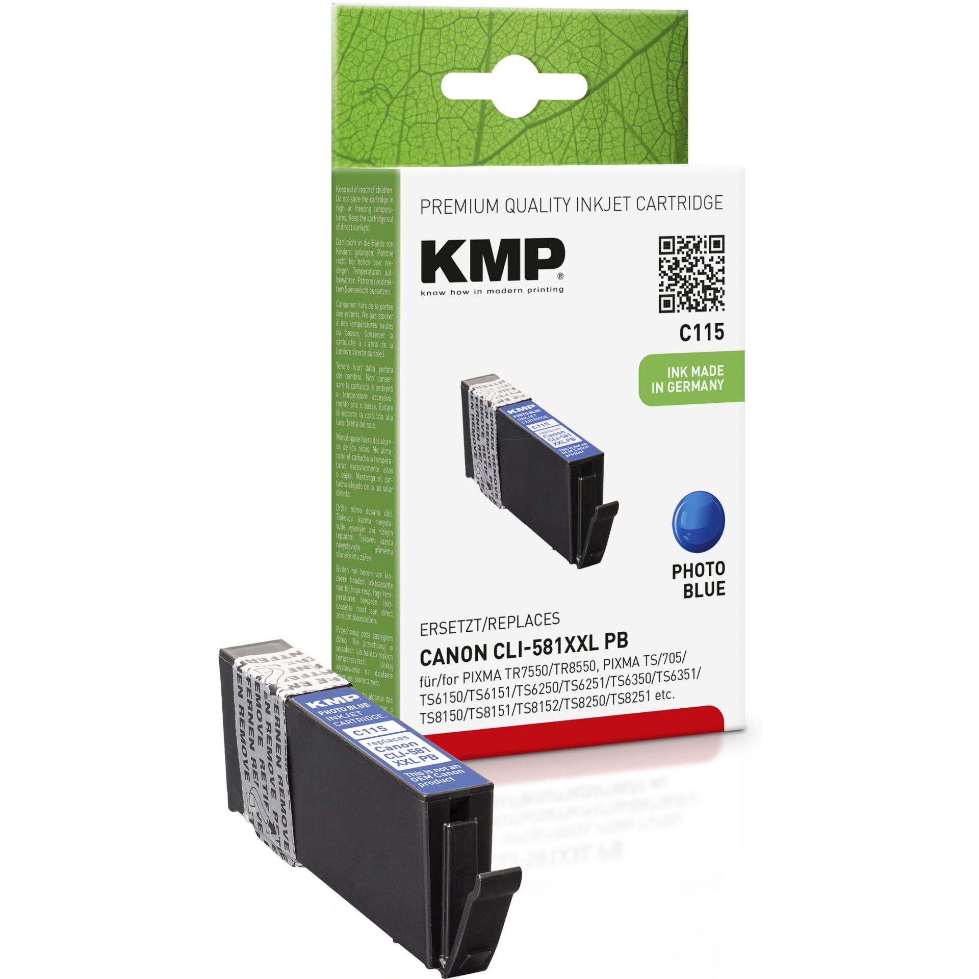 KMP 1578,0242 Druckerpatrone 1 Stück(e) Kompatibel Extrahohe (Super-) Ausbeute Blau
