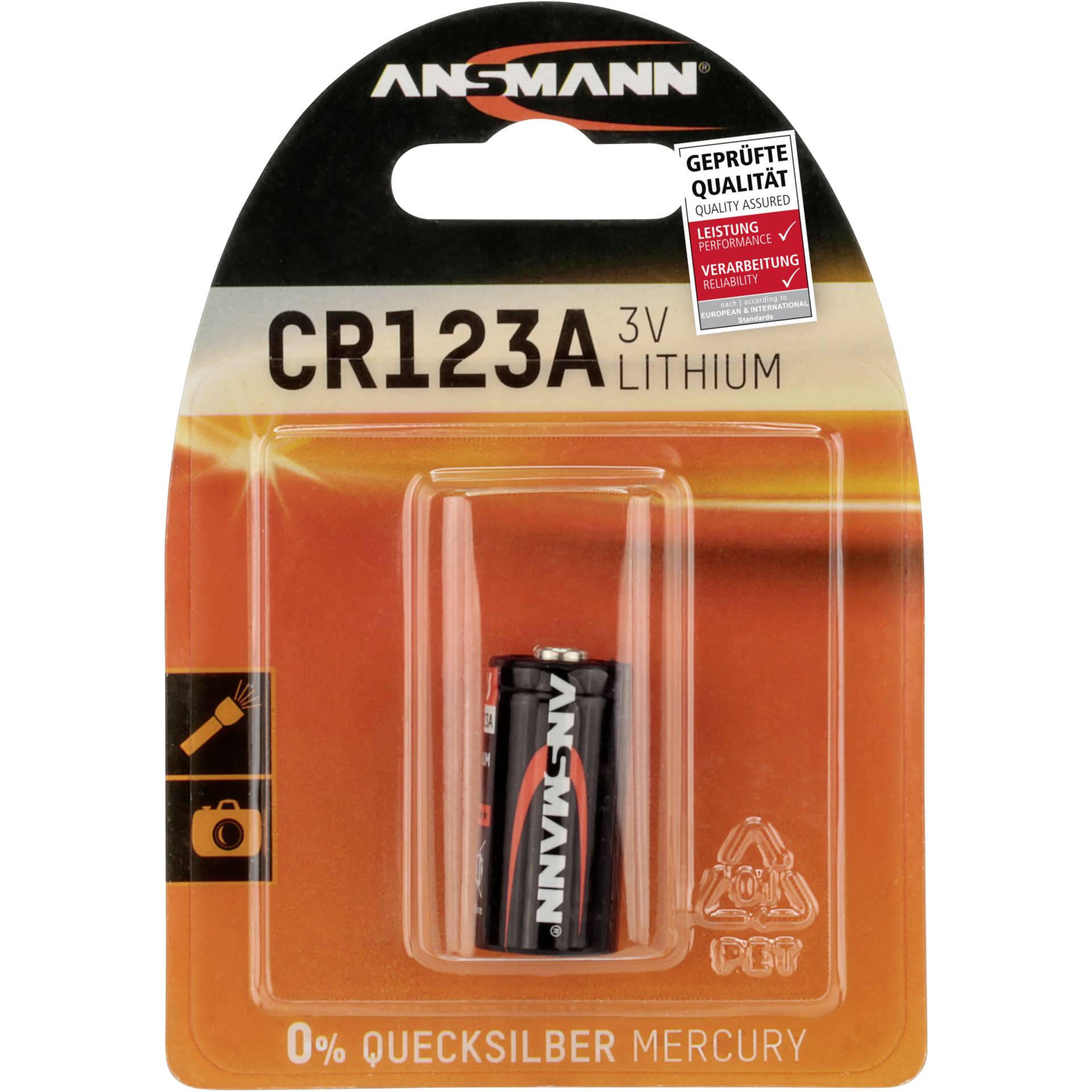 Lithium 3V - CR123A  Batterien Fotozelle 