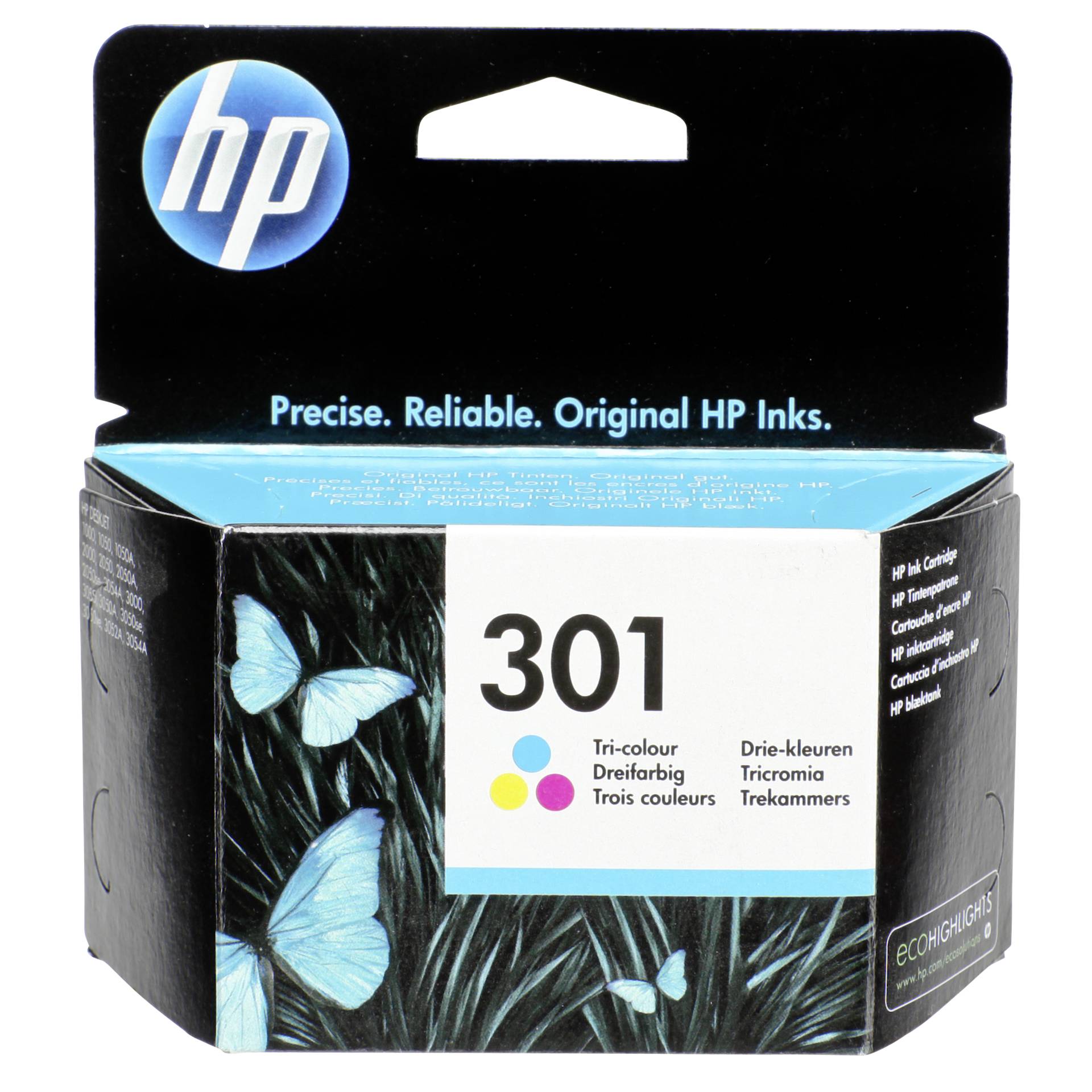 HP Druckkopf mit Tinte 301 dreifarbig 165 Seiten