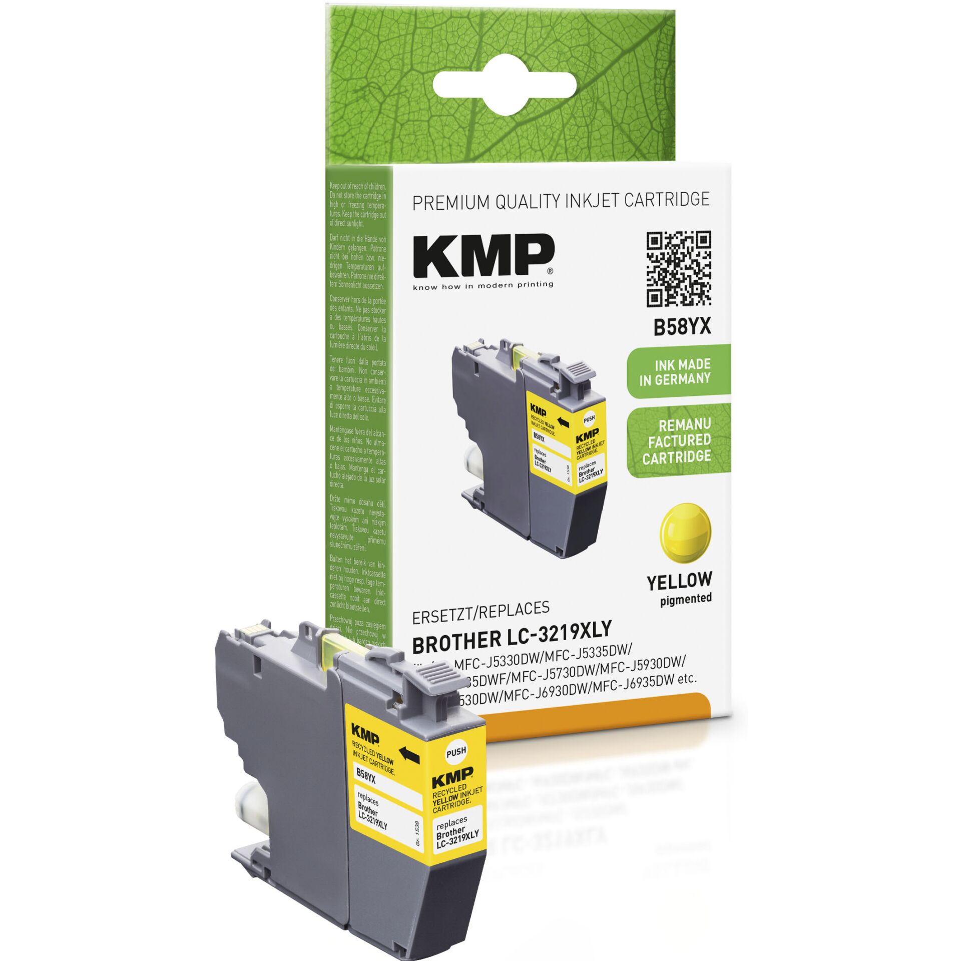 KMP 1538,4009 Druckerpatrone 1 Stück(e) Kompatibel Hohe (XL-) Ausbeute Gelb