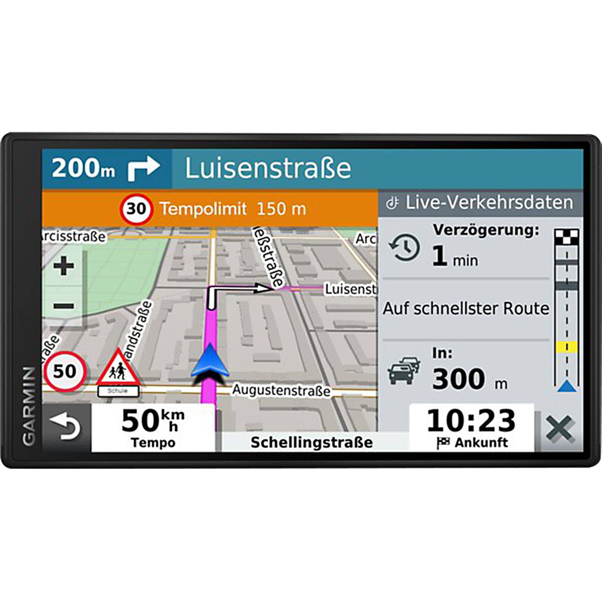 Garmin DriveSmart 55 EU MT-D Navigationssystem Fixed 14 cm (5.5) TFT Touchscreen 151 g Schwarz