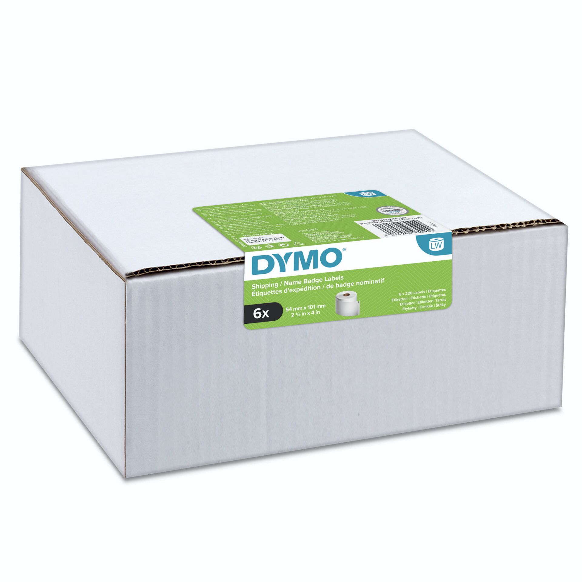 Dymo LabelWriter 99014 Etiketten 101x54mm, weiß, 6 Rollen 