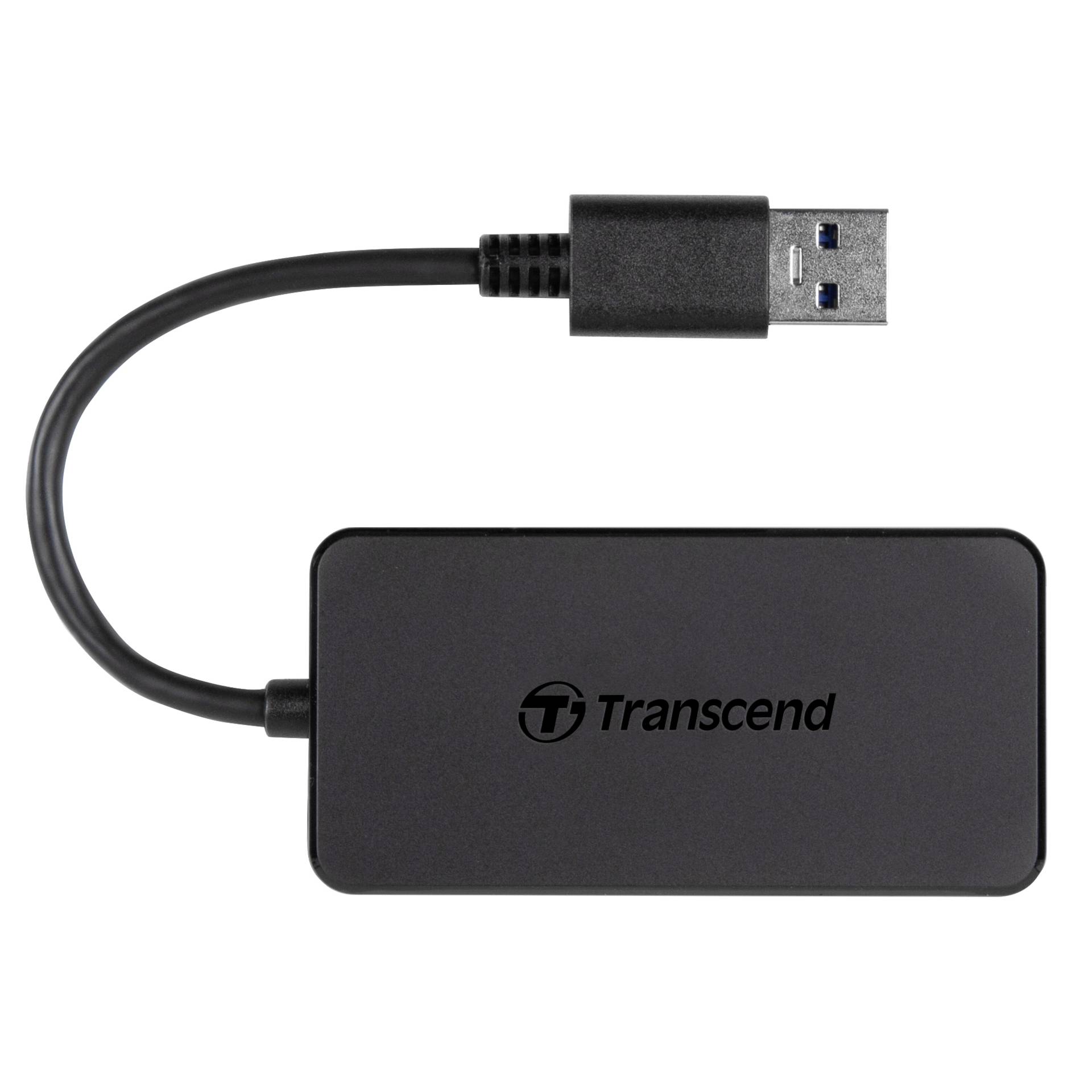 Transcend HUB2 USB-Hub, 4x USB-A 3.0, USB-A 3.0 [Stecker] 