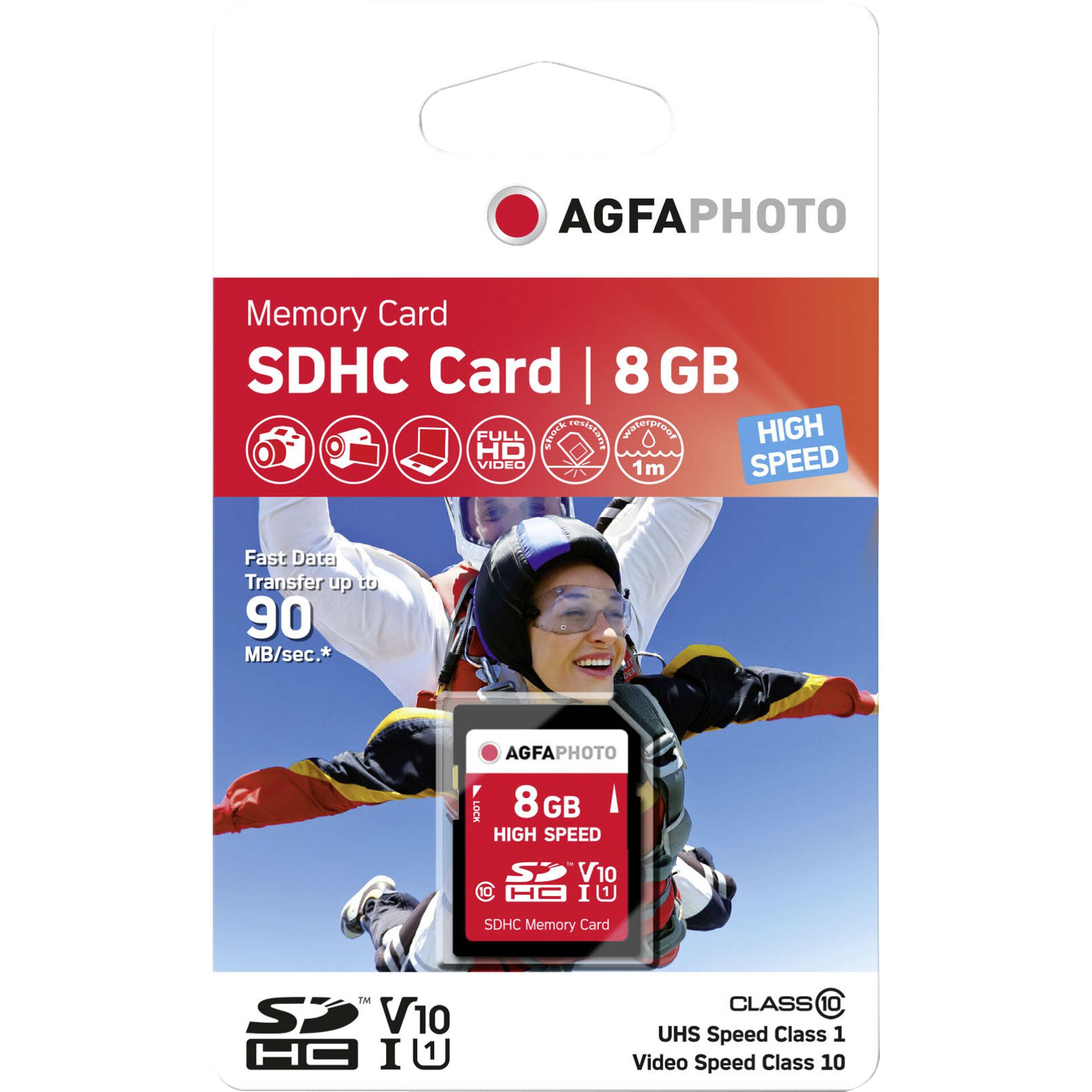 8GB AgfaPhoto High Speed Class10 SDHC Speicherkarte 
