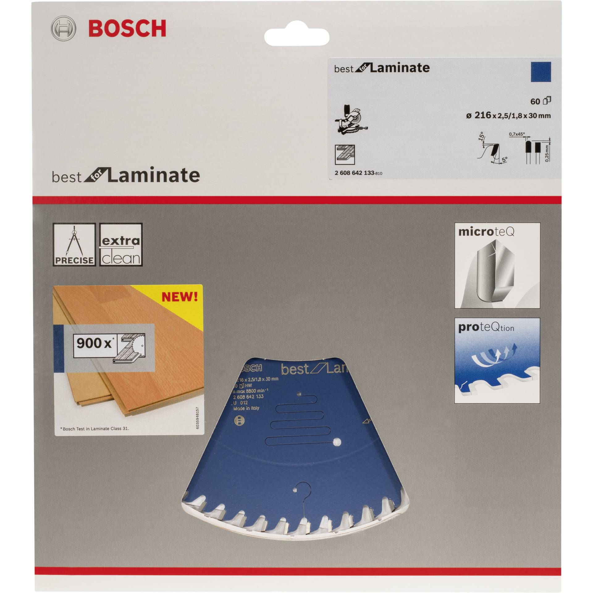 Bosch 2608642133 Kreissägeblatt 21,6 cm 1 Stück(e)