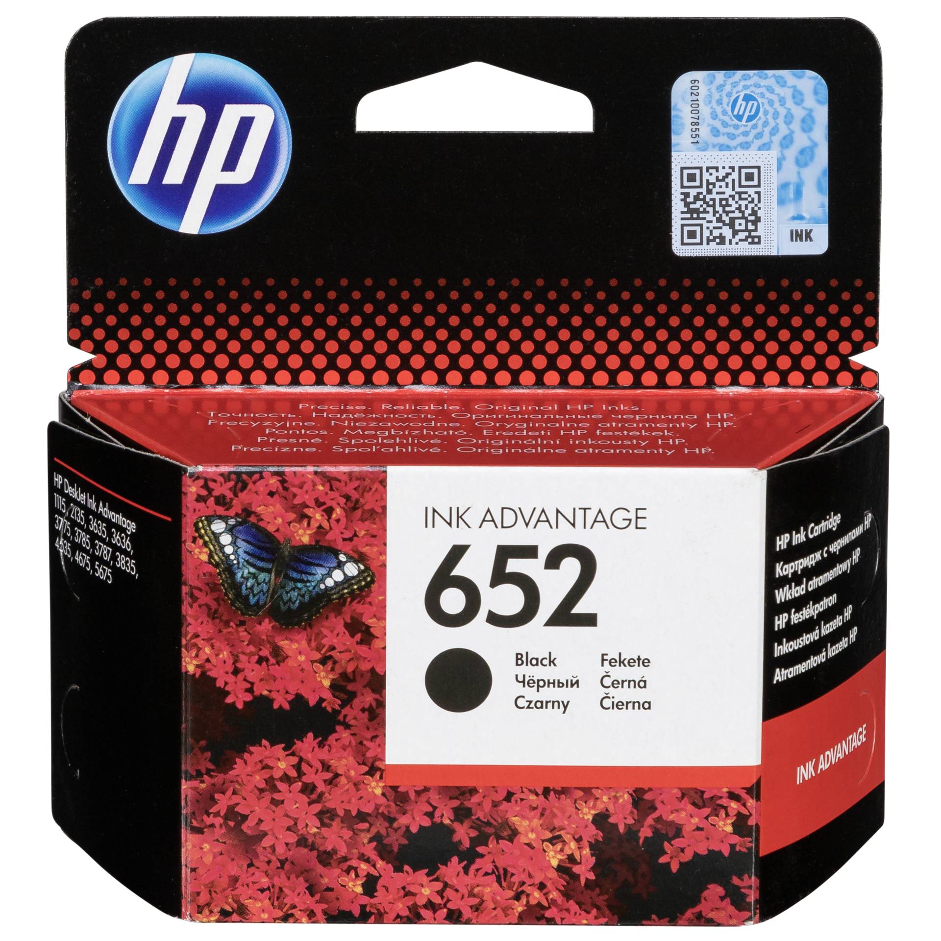 HP Druckkopf mit Tinte 652 schwarz 360 Seiten