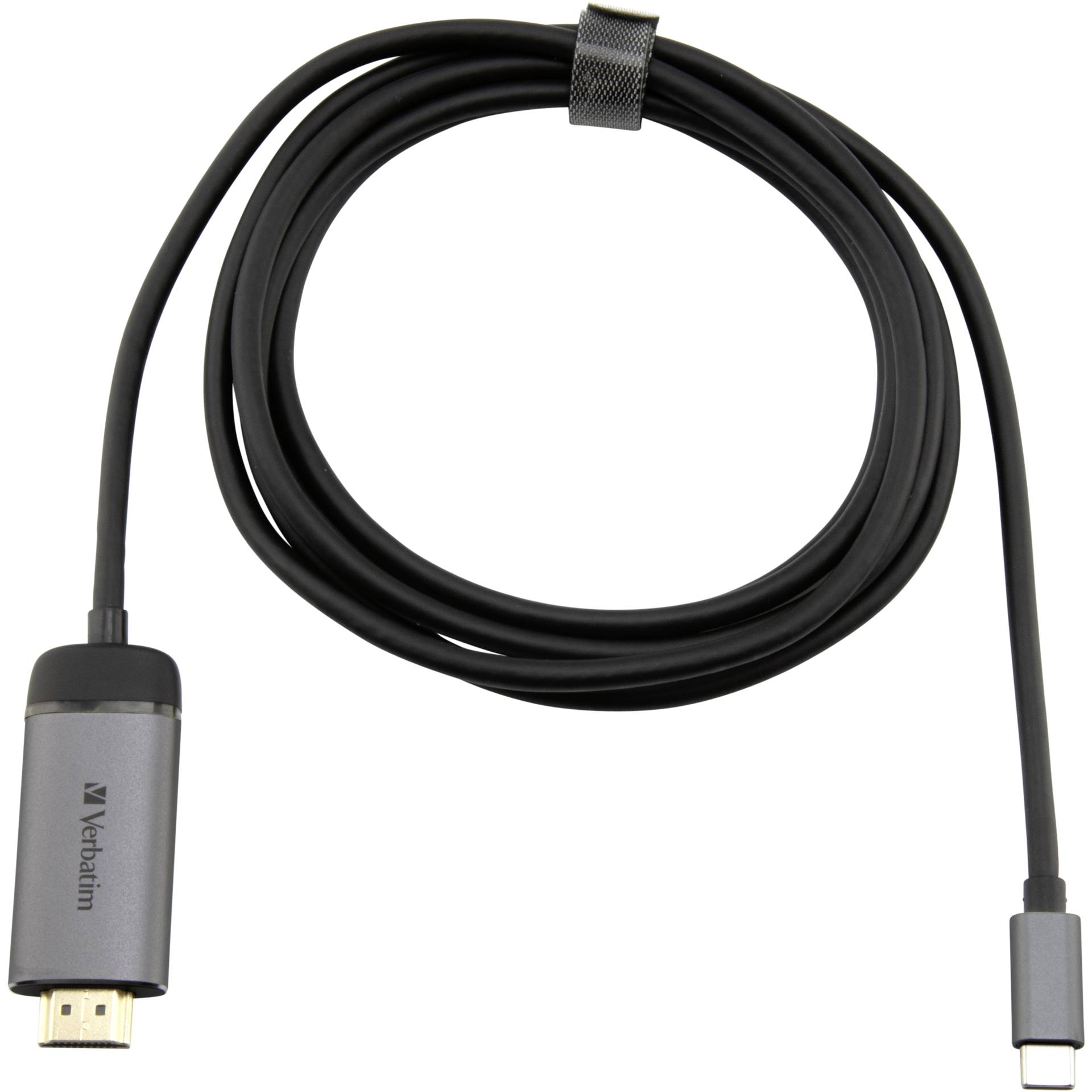 Verbatim 49144 Videokabel-Adapter 1,5 m USB Typ-C HDMI Schwarz, Silber