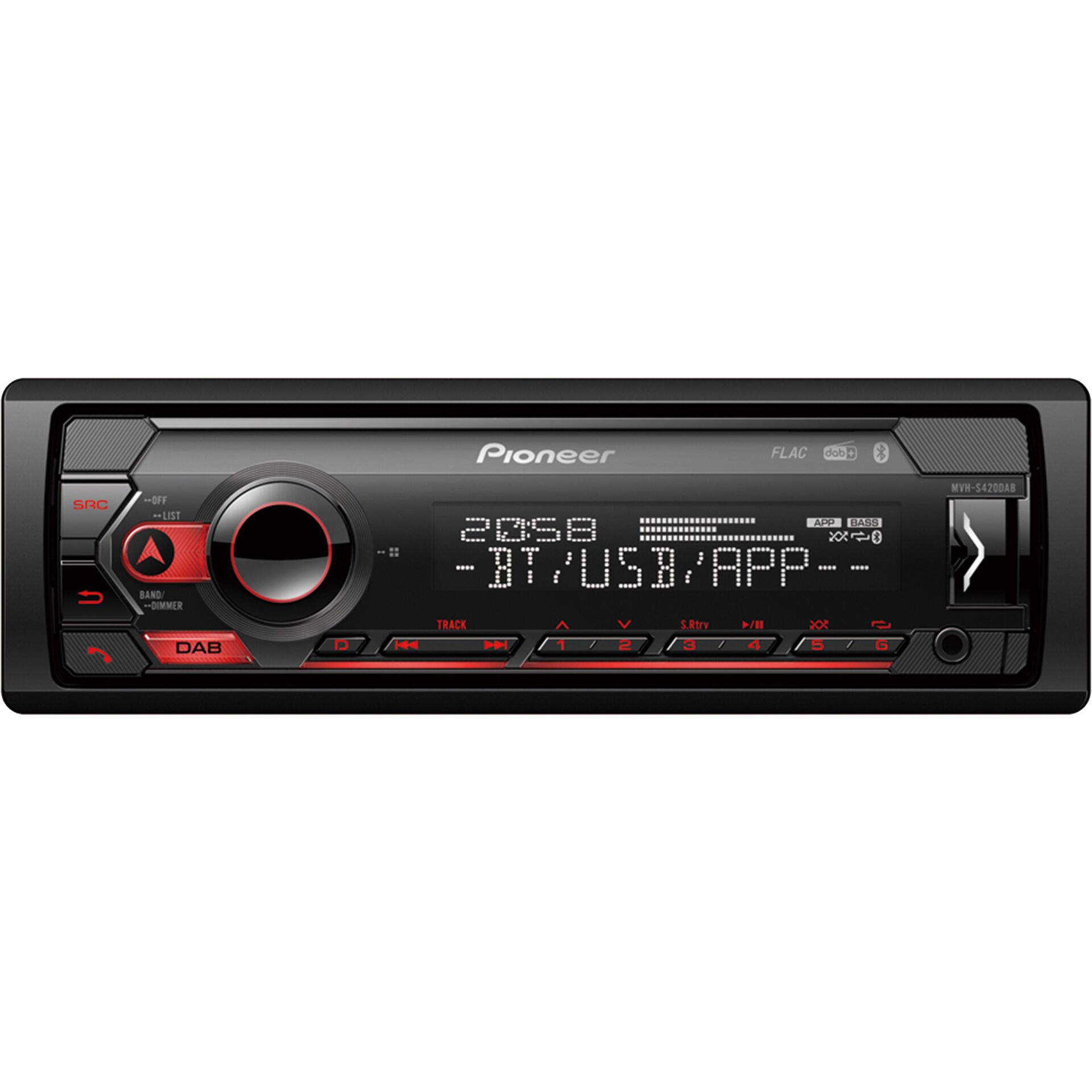 Pioneer MVH-S420DAB Auto Media-Receiver Schwarz 200 W Bluetooth