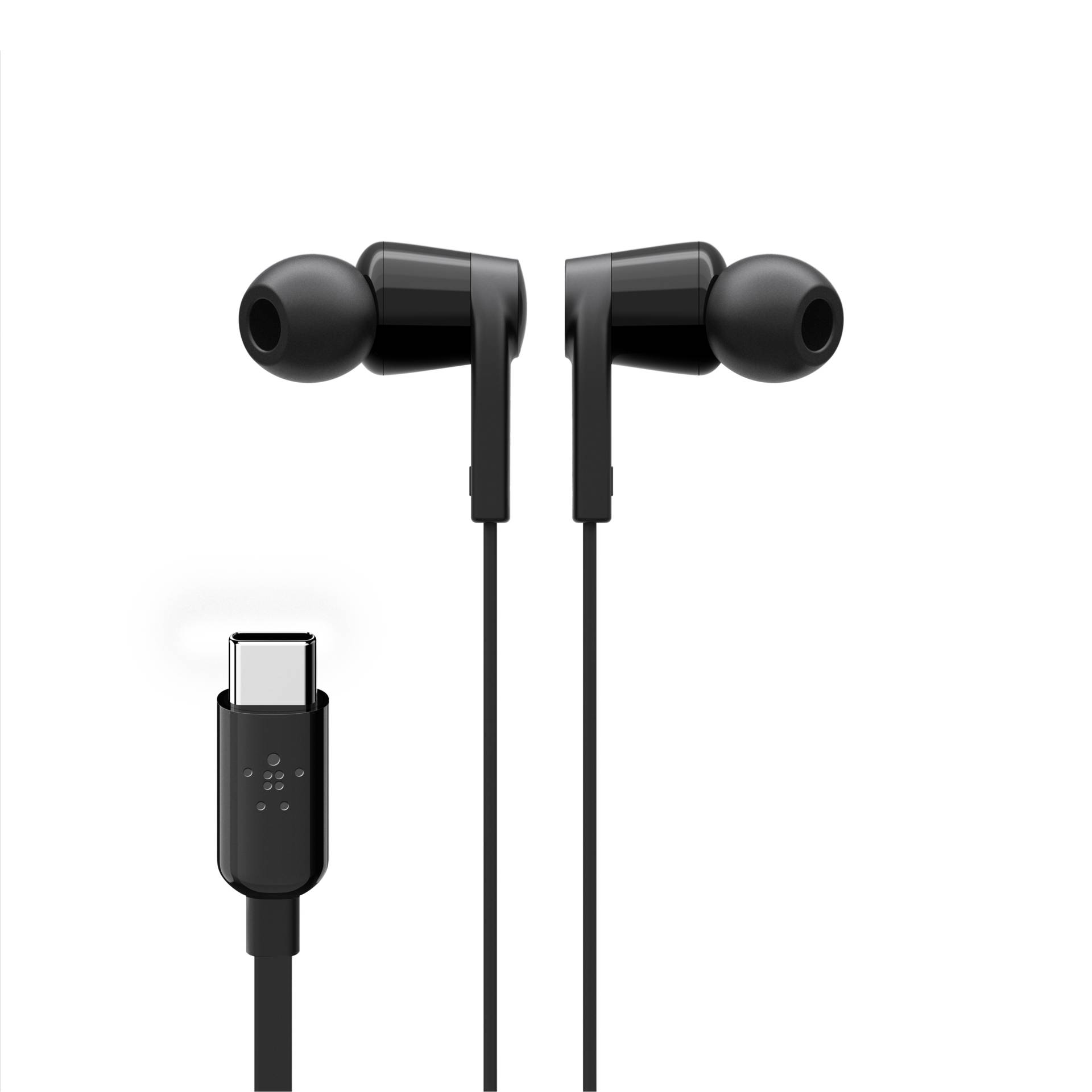 Belkin ROCKSTAR Kopfhörer Kabelgebunden im Ohr Anrufe/Musik USB Typ-C Schwarz