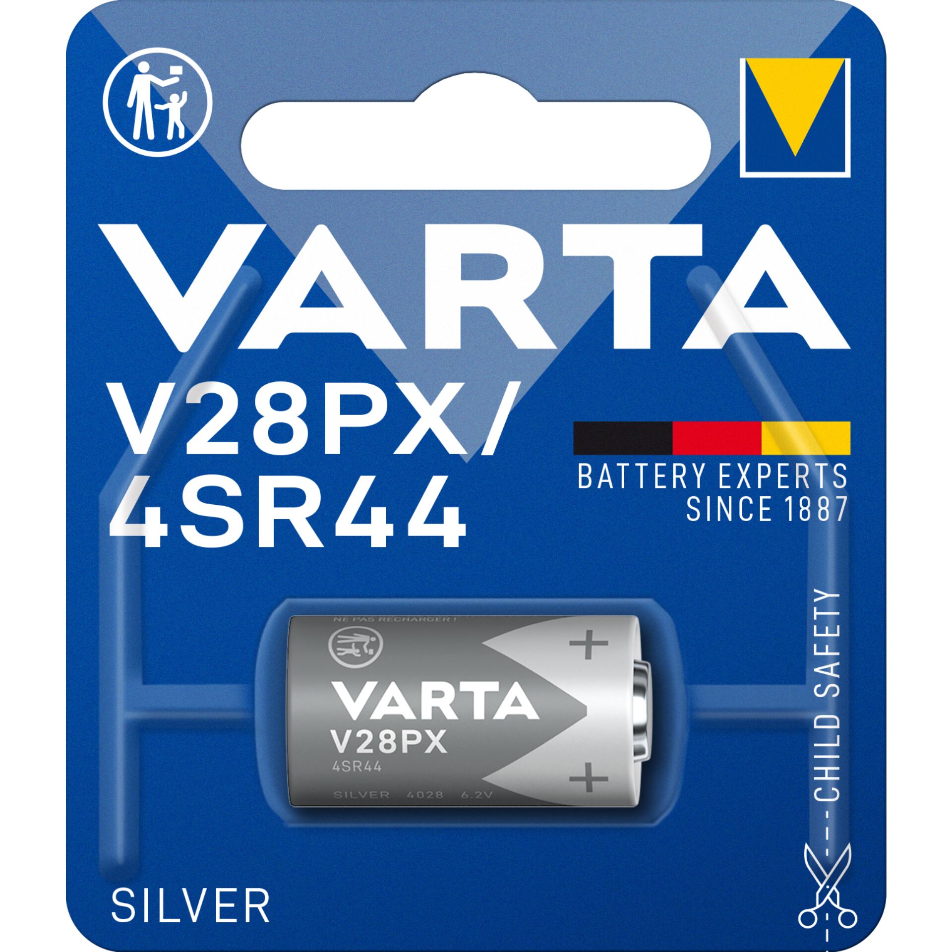 Varta V 28 PXL Lithium 6V nicht-wiederaufladbare Batterie 