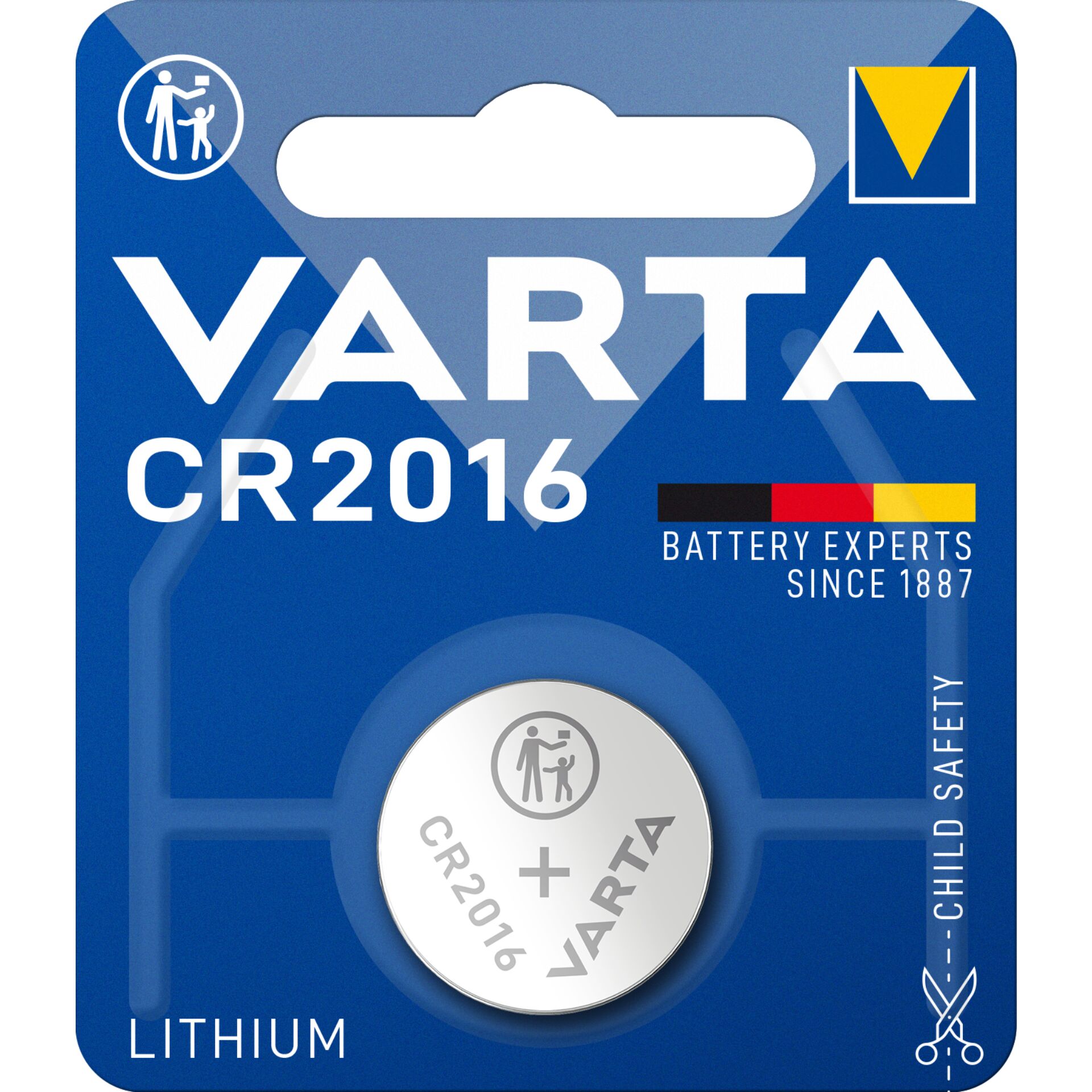 Varta CR2016 Lithium 3V Einwegknopfzelle 