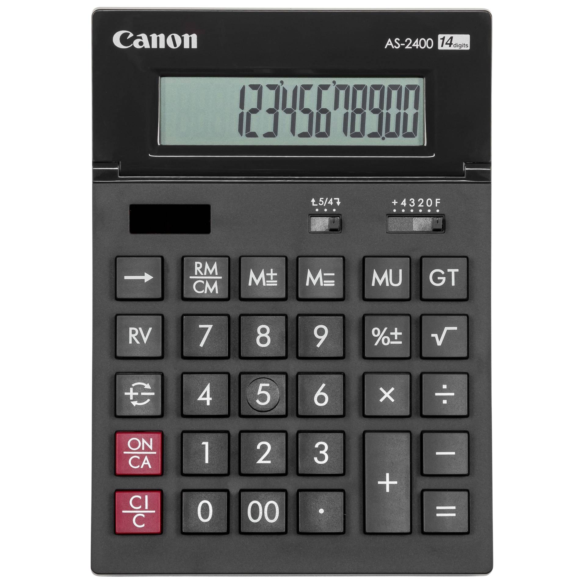 Canon AS-2400 Taschenrechner Desktop Display-Rechner Schwarz