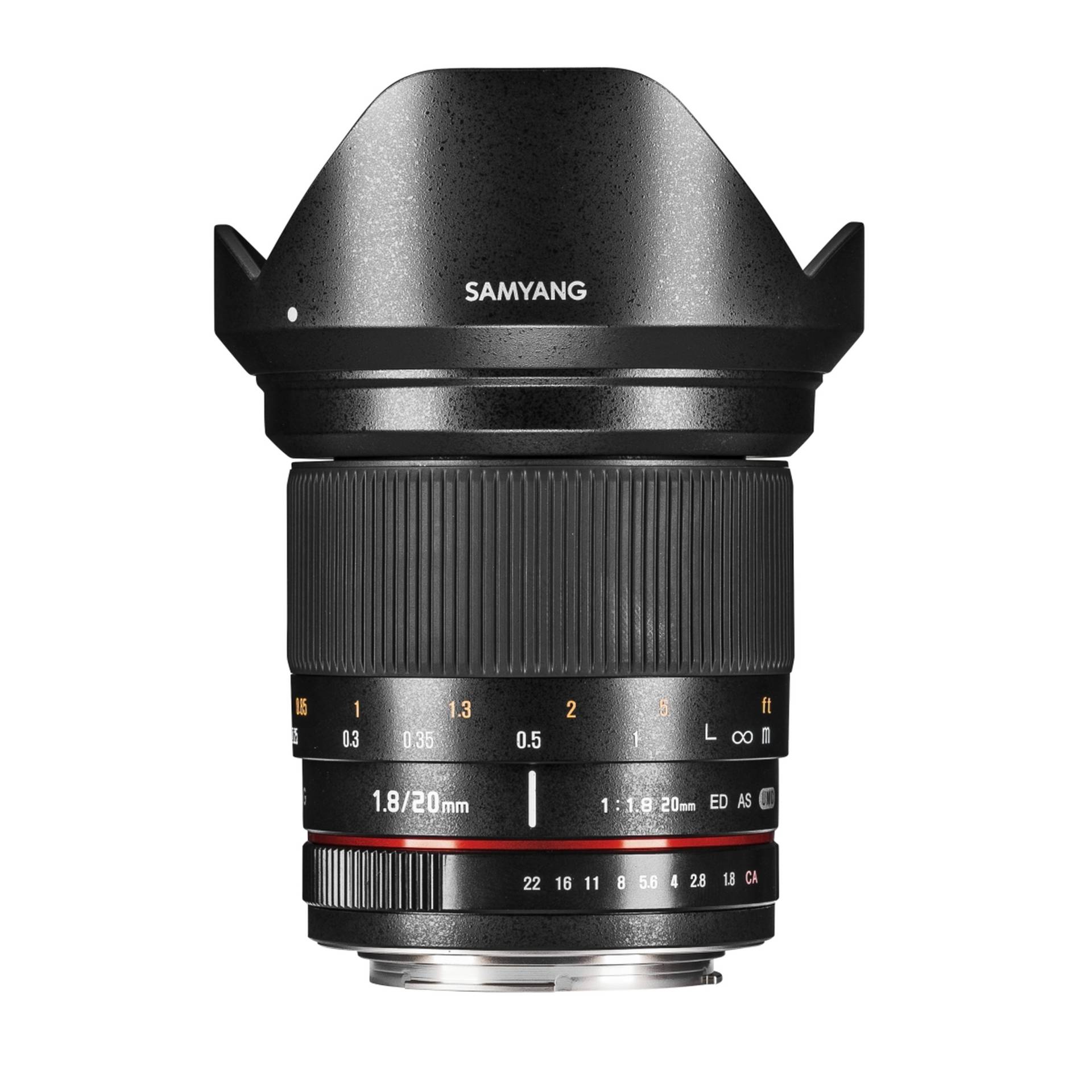 Samyang 20mm 1.8 ED AS UMC für Canon EF schwarz