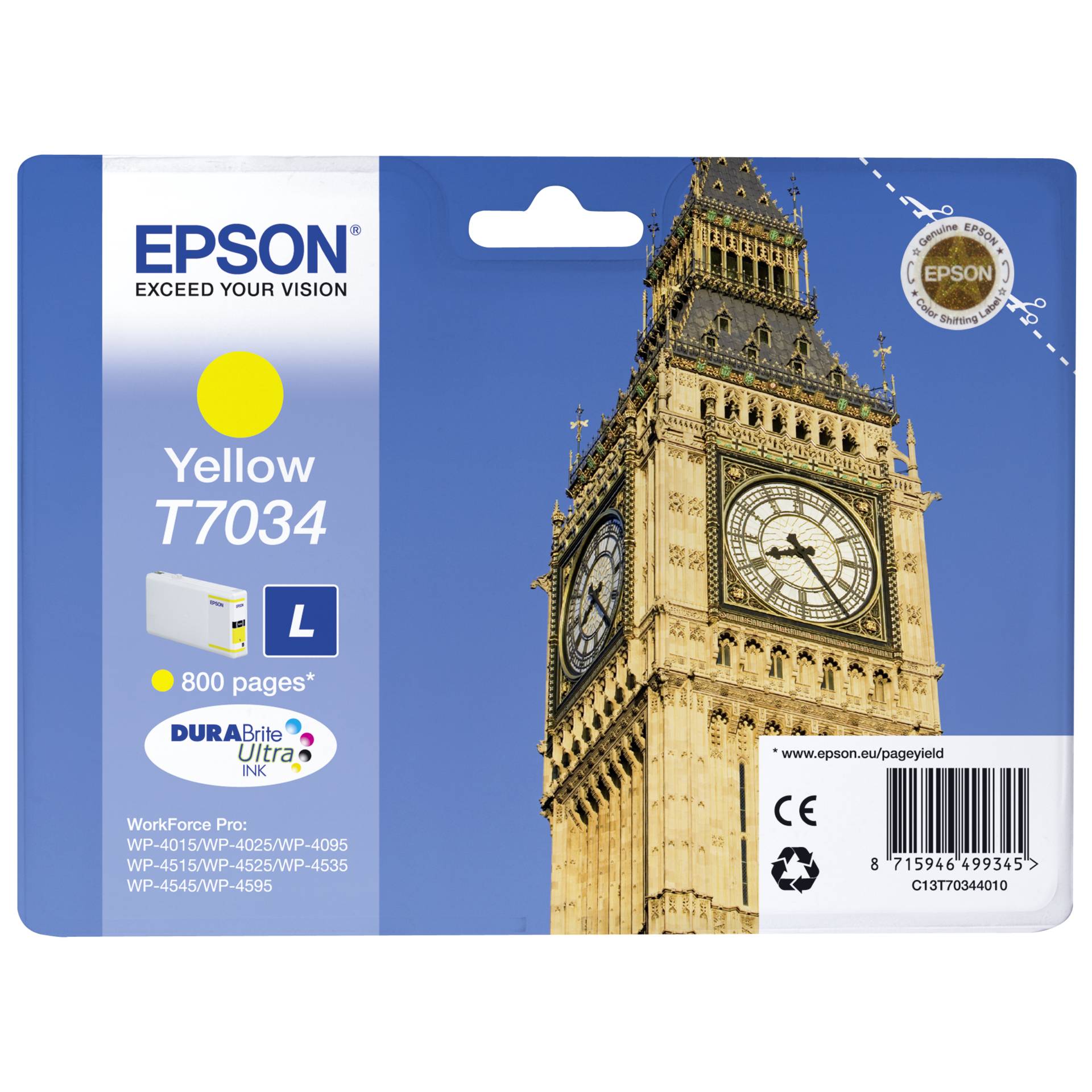 Epson T7034 Tinte gelb 