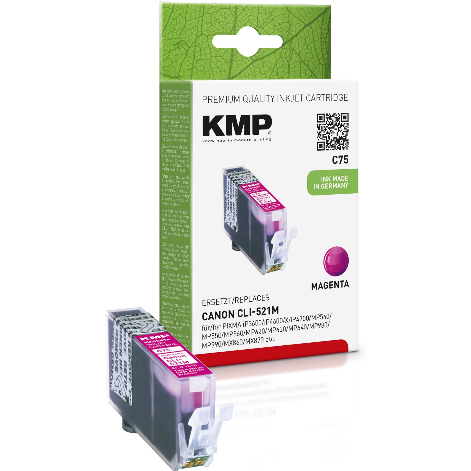 KMP C75 kompatibel zu Canon CLI-521M magenta 