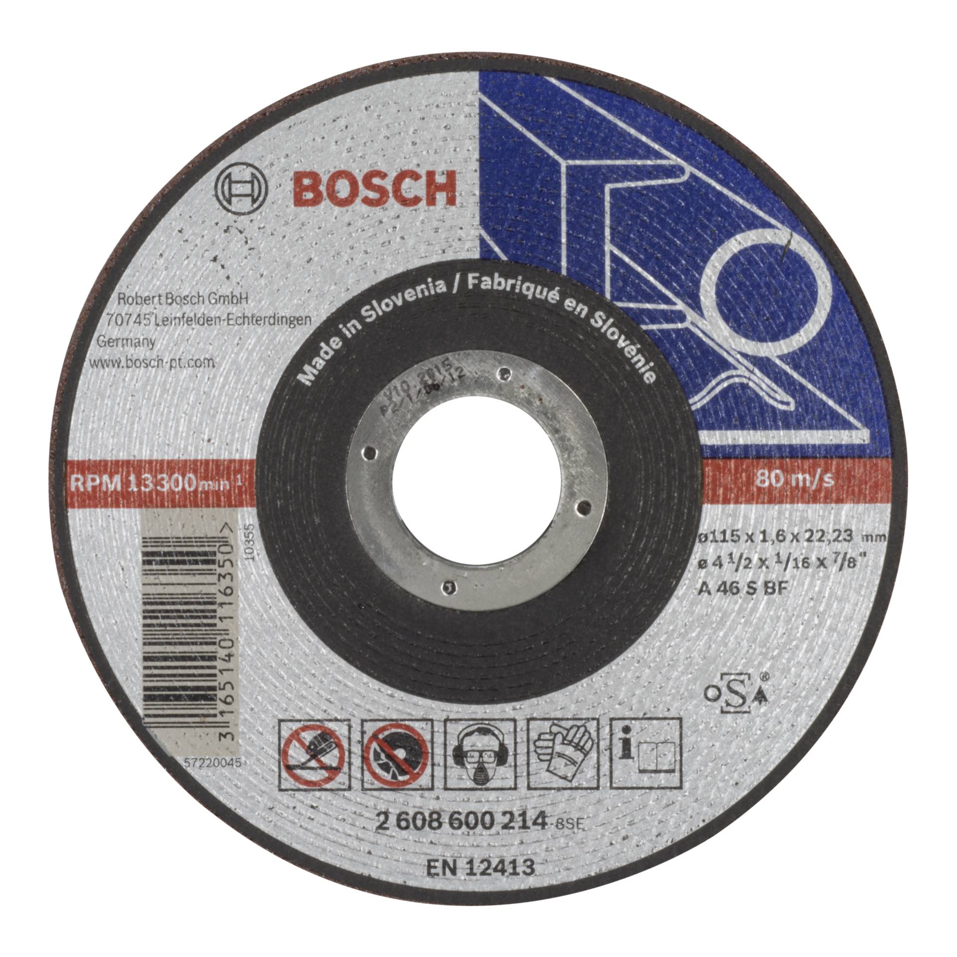 Bosch Trennscheibe gerade 115x1,6 mm für Metall