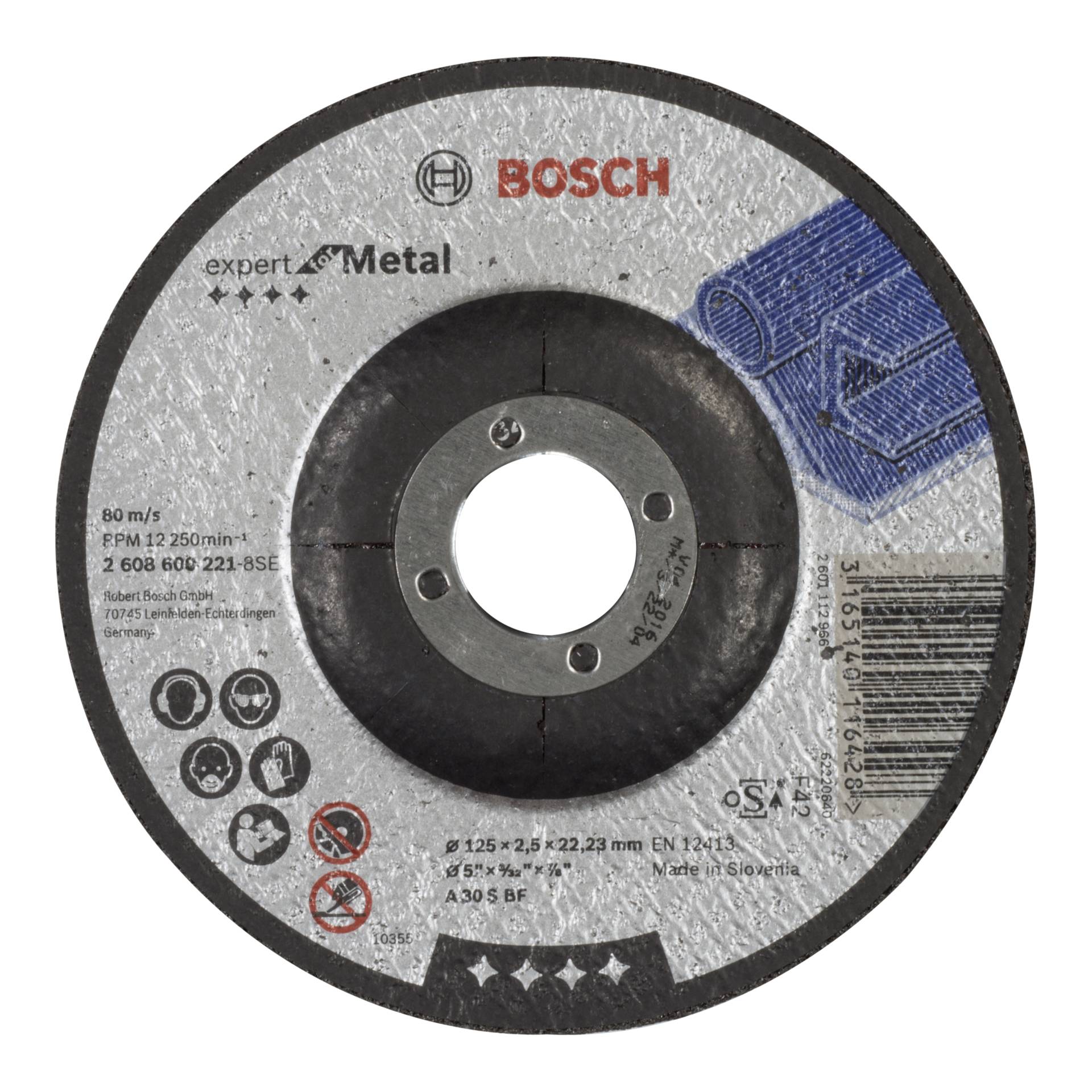 Bosch Trennscheibe gekröpft 125x2,5 mm für Metall
