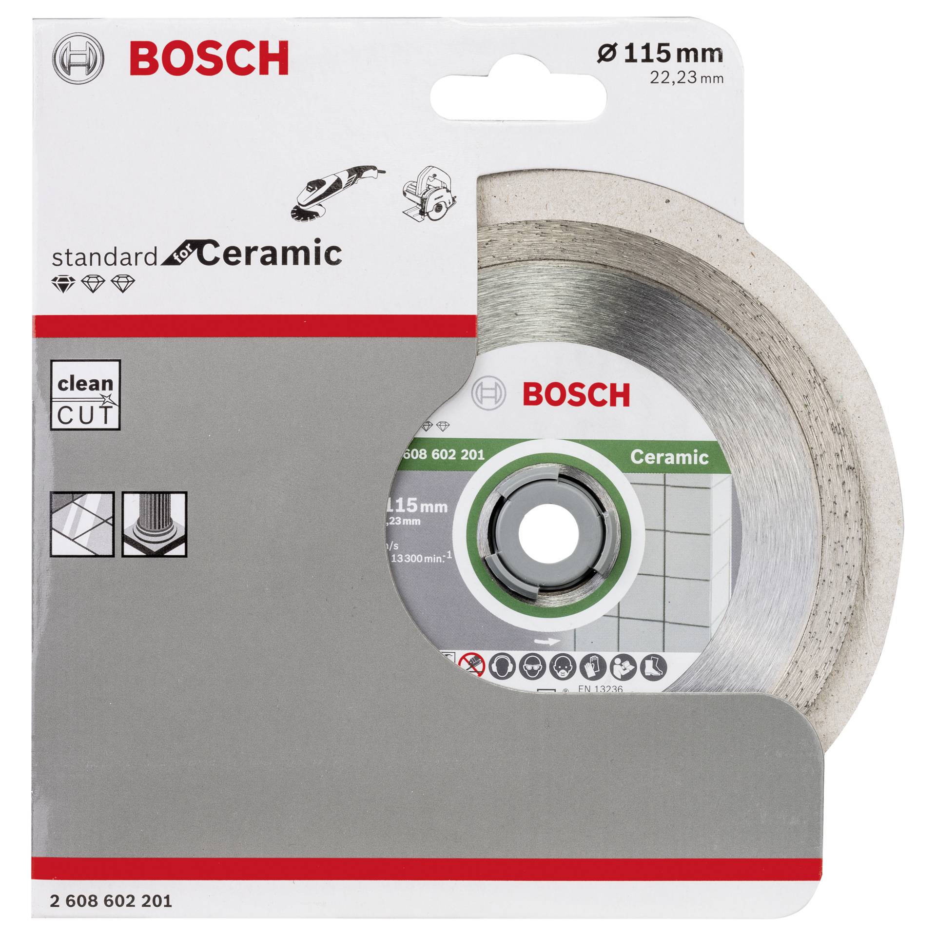 Bosch Diamanttrennscheibe 115x22,23 Stand. for Ceramic