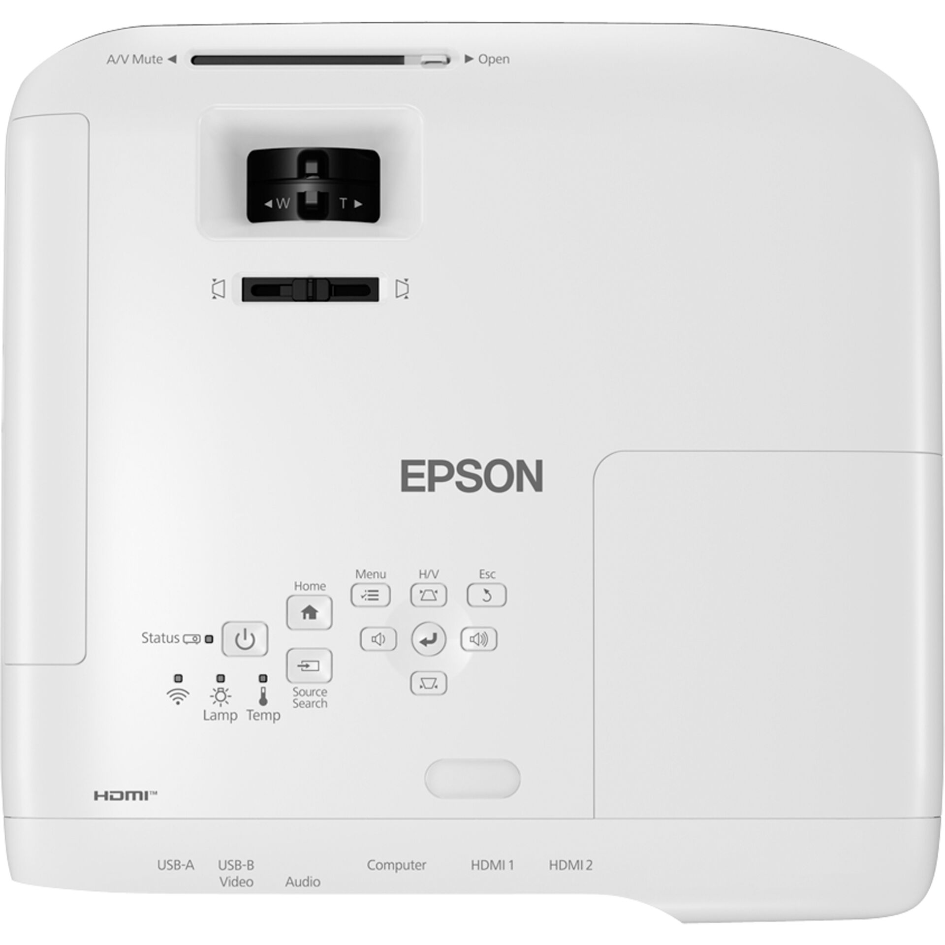 Epson EB-FH52 LCD Beamer, Full HD (1920x1080), integrierte Lautsprecher