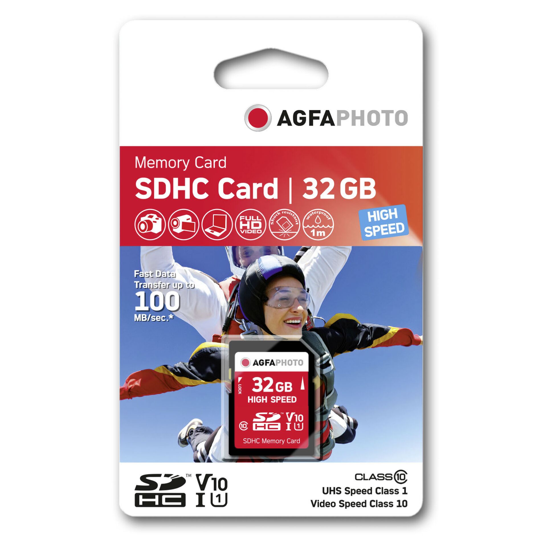 32GB AgfaPhoto High Speed Class10 SDHC Speicherkarte 