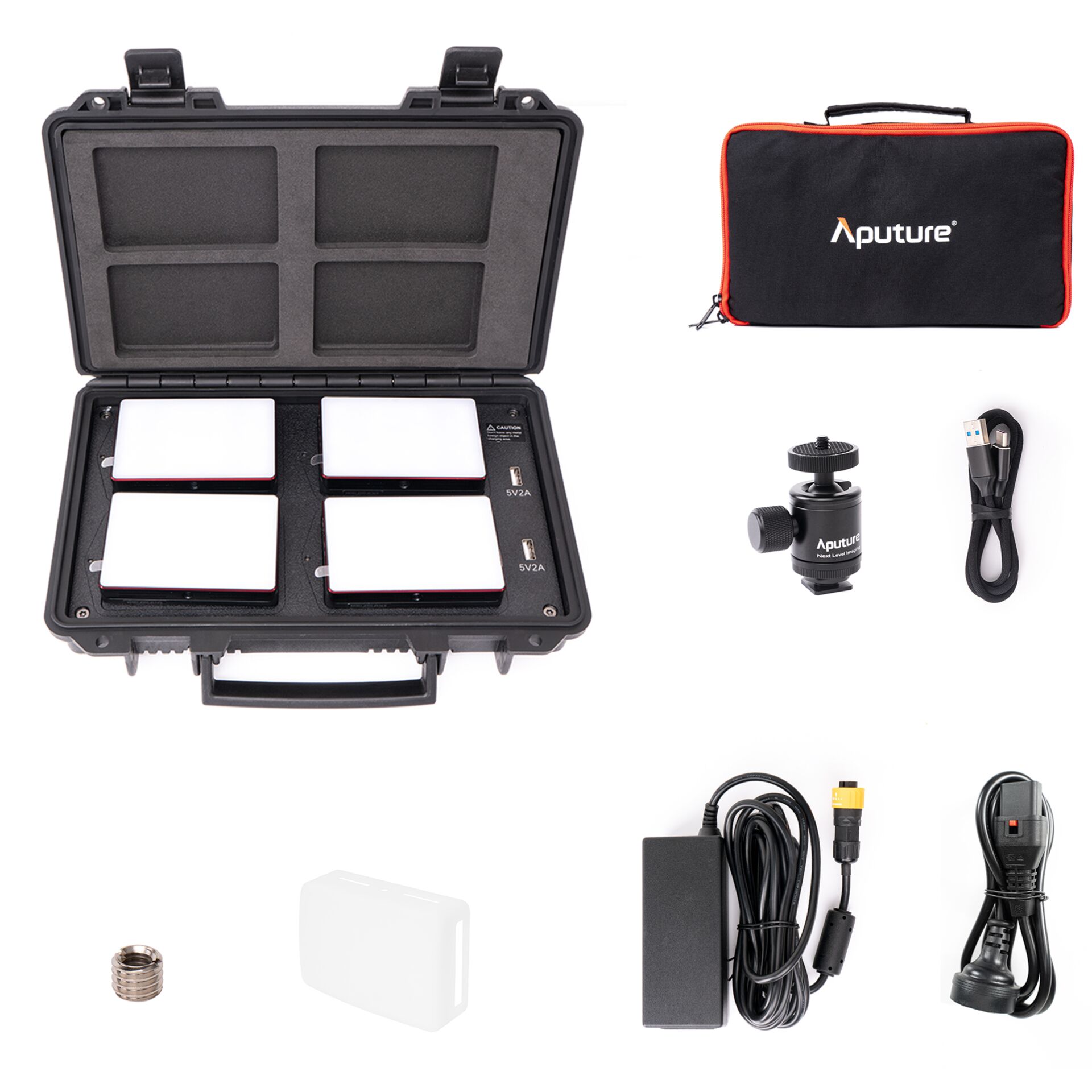 Aputure MC 4-Light Travel Kit 5 W