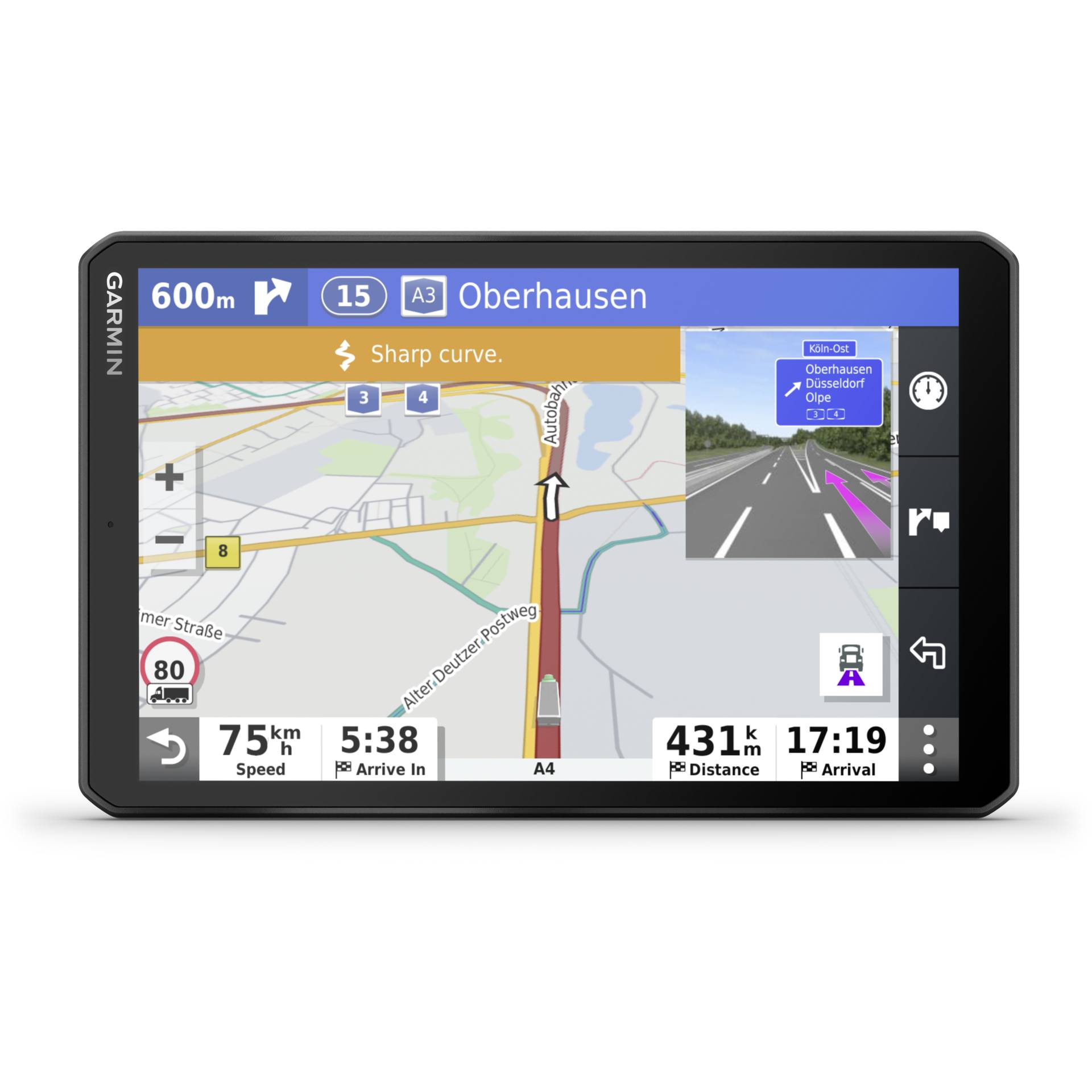 Garmin dzl LGV800 Navigationssystem Fixed 20,3 cm (8) TFT Touchscreen 387 g Schwarz