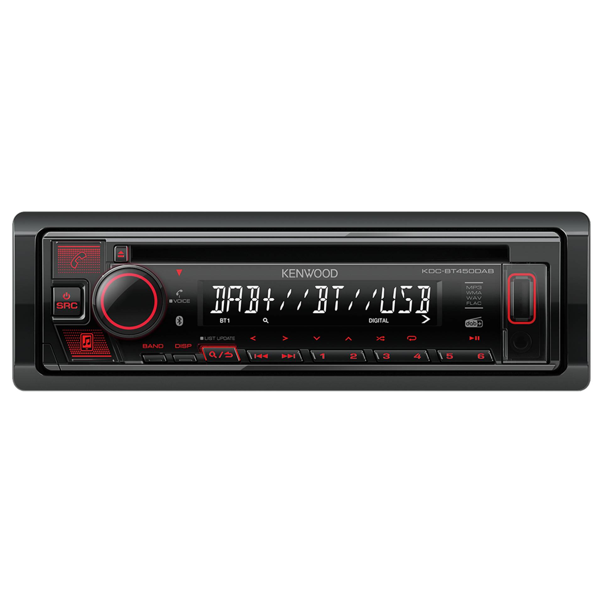 Kenwood KDC-BT450DAB Auto Media-Receiver Schwarz 50 W Bluetooth