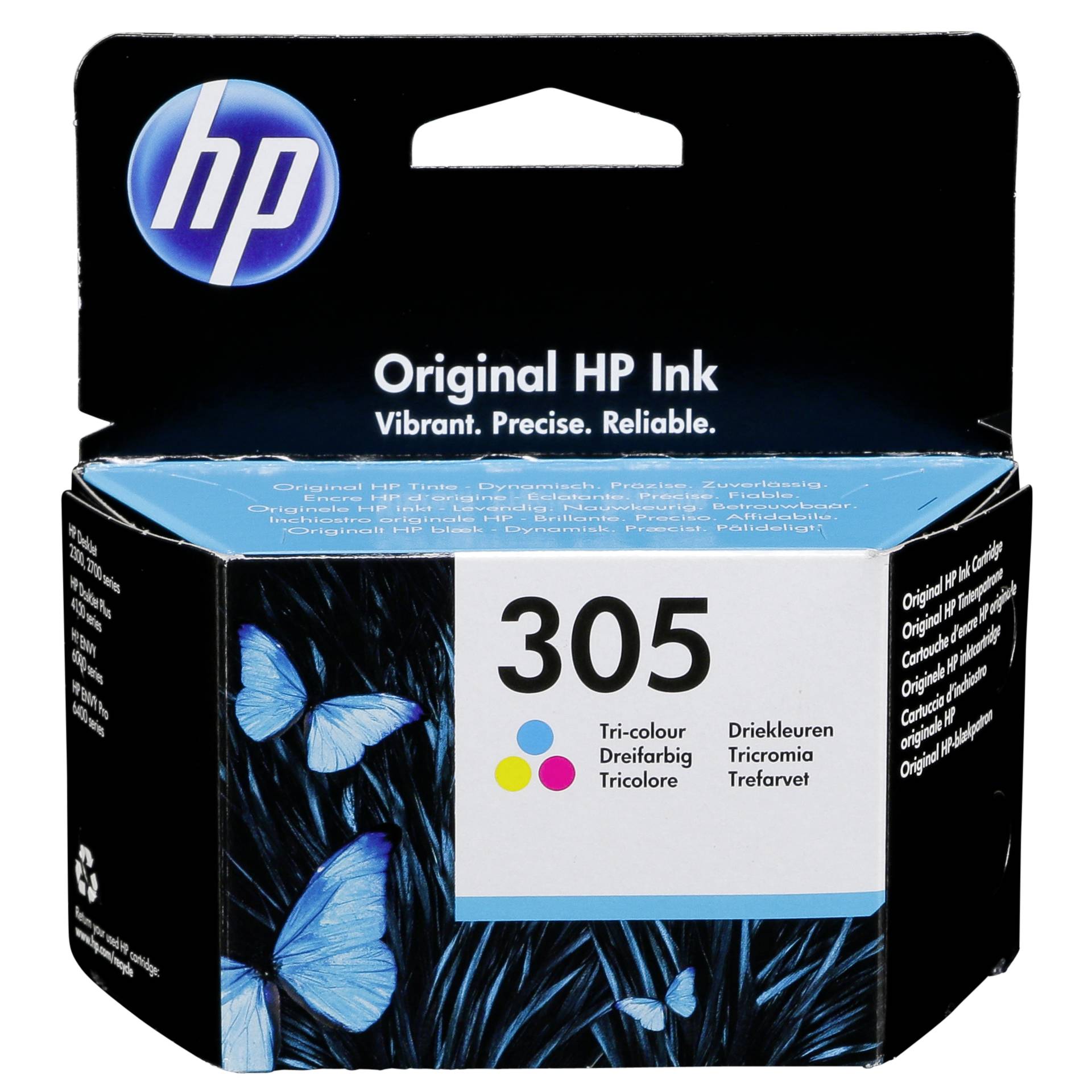 HP Tinte 305 Cyan, Magenta, Gelb 