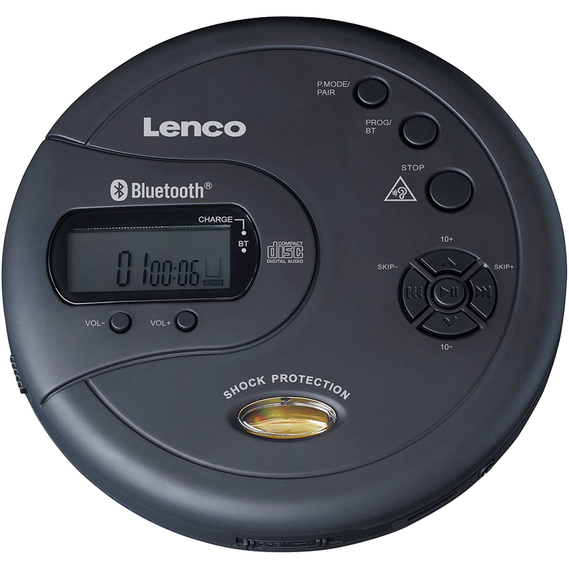 LENCO CD-300, CD-MP3-Player Mit Anti-Shock, Bluetooth schwarz