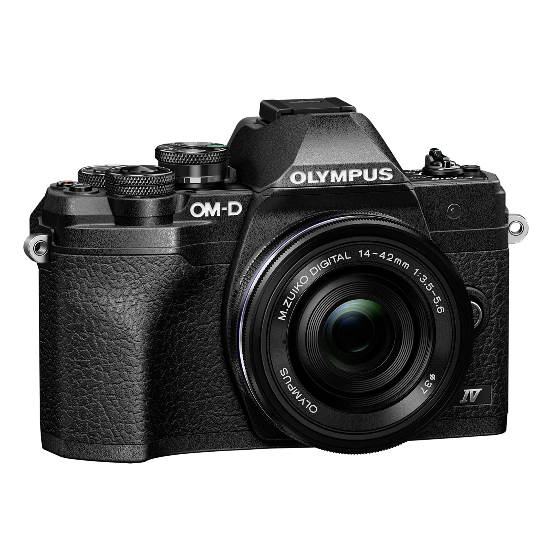 Olympus OM-D EM10 Mark IV + ED 14-42mm F3.5-5.6 EZ 4/3 MILC 20,3 MP Live MOS 5184 x 3888 Pixel Schwarz