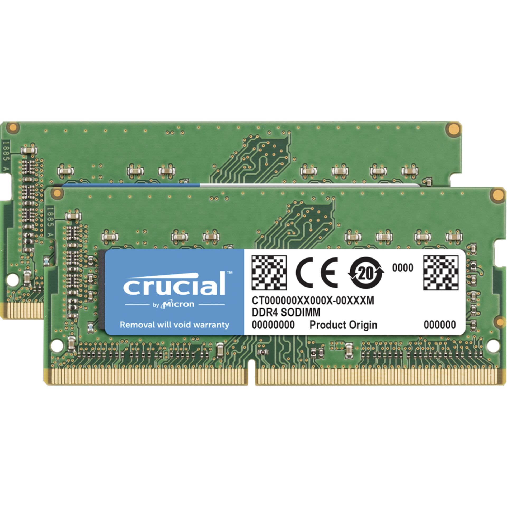 DDR4RAM 2x 32GB DDR4-2666 Crucial Memory for Mac SO-DIMM, CL19 Kit