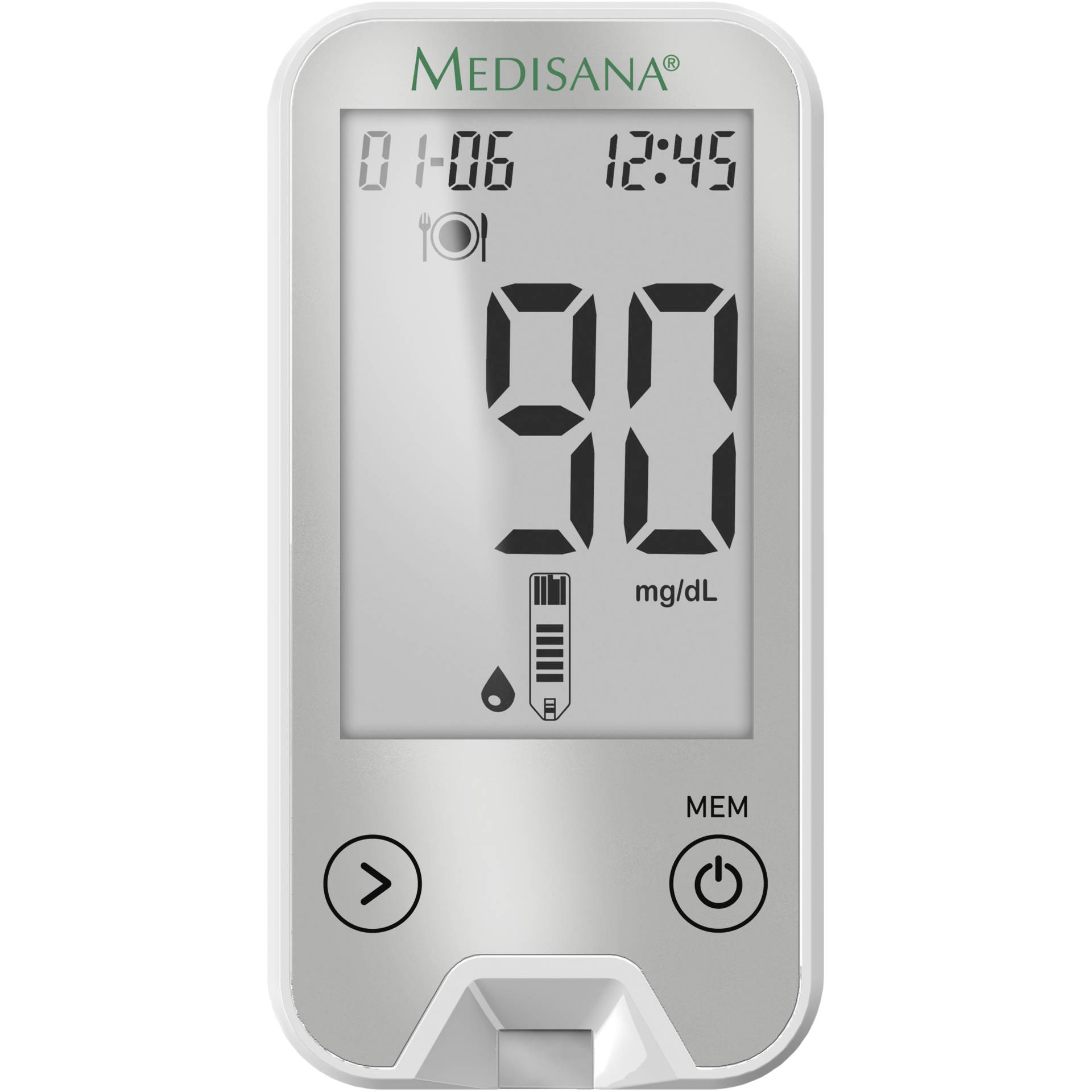 Medisana MediTouch2 Glukosemesser 5 s 0,6 l Grau