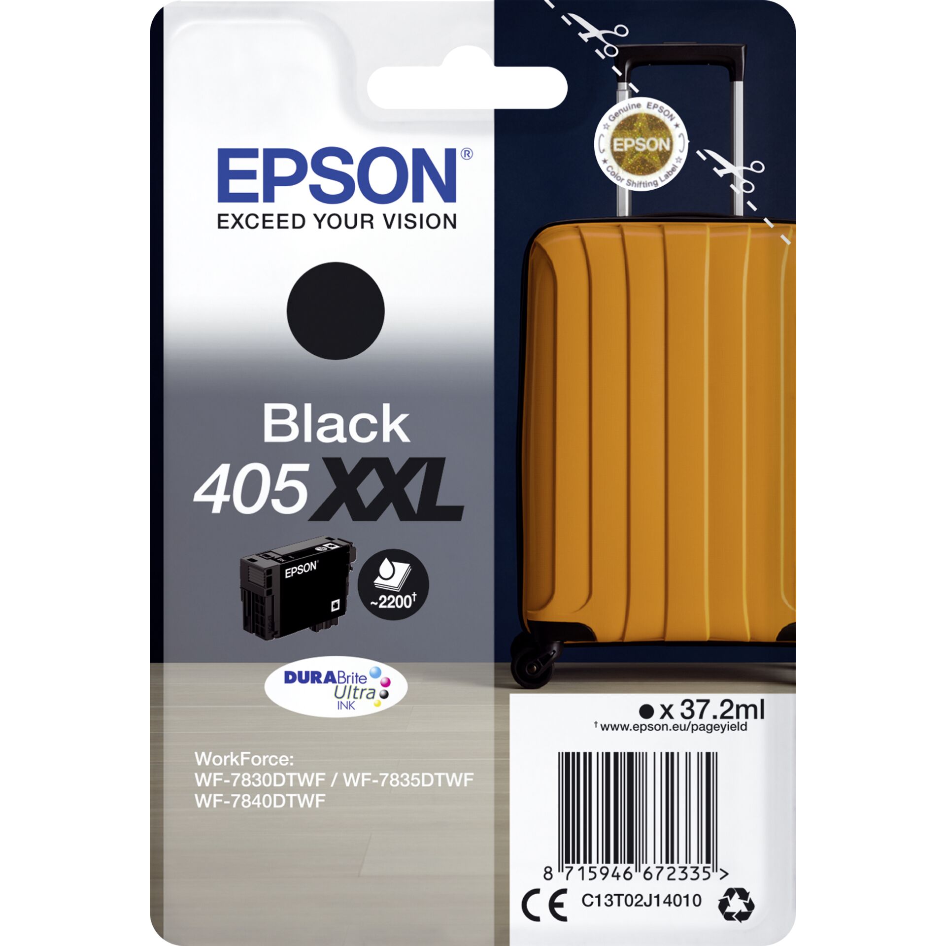 Epson Tinte 405XXL schwarz, 37.2ml 