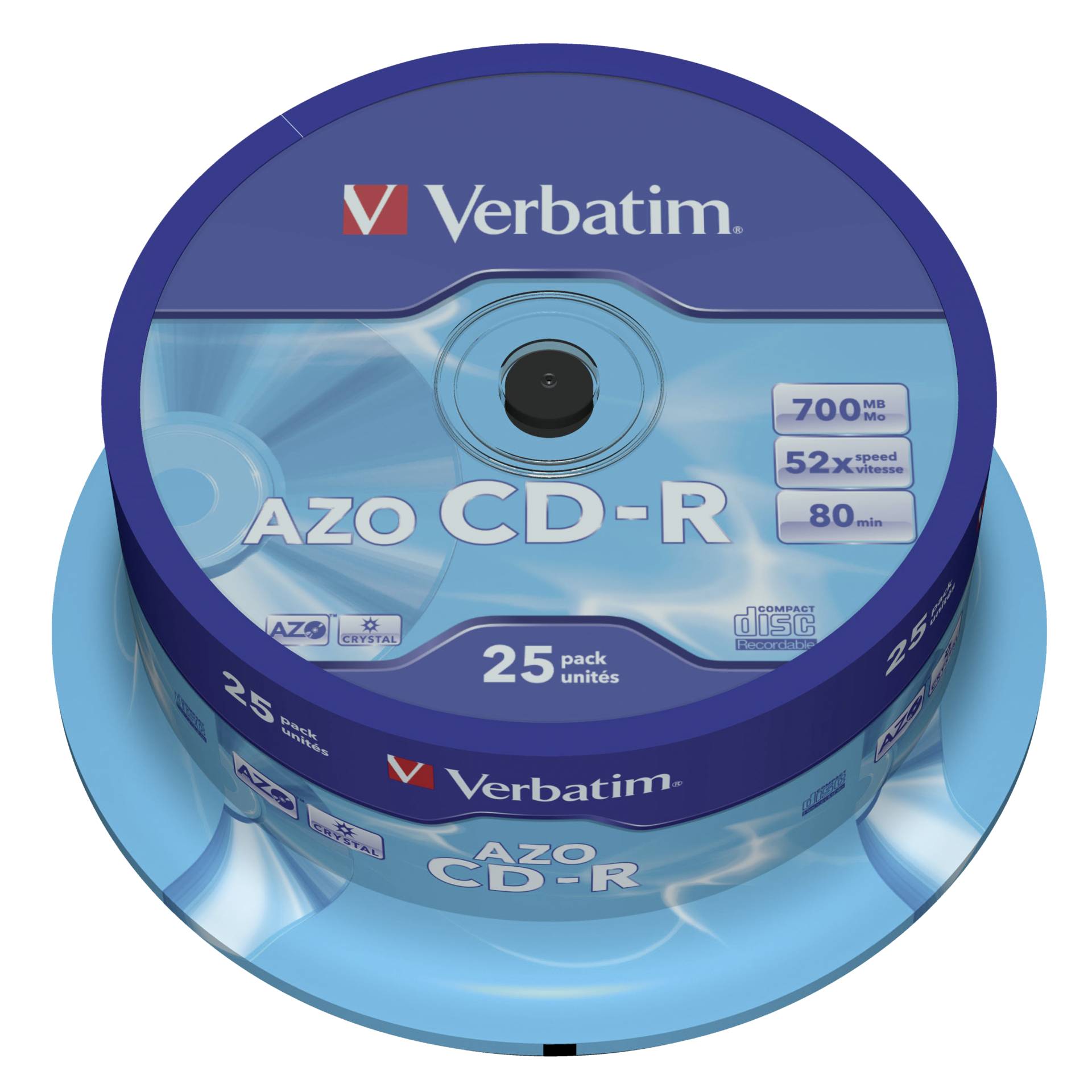 Verbatim CD-R 52x 25er Spindel 700MB CD-Rohlinge 