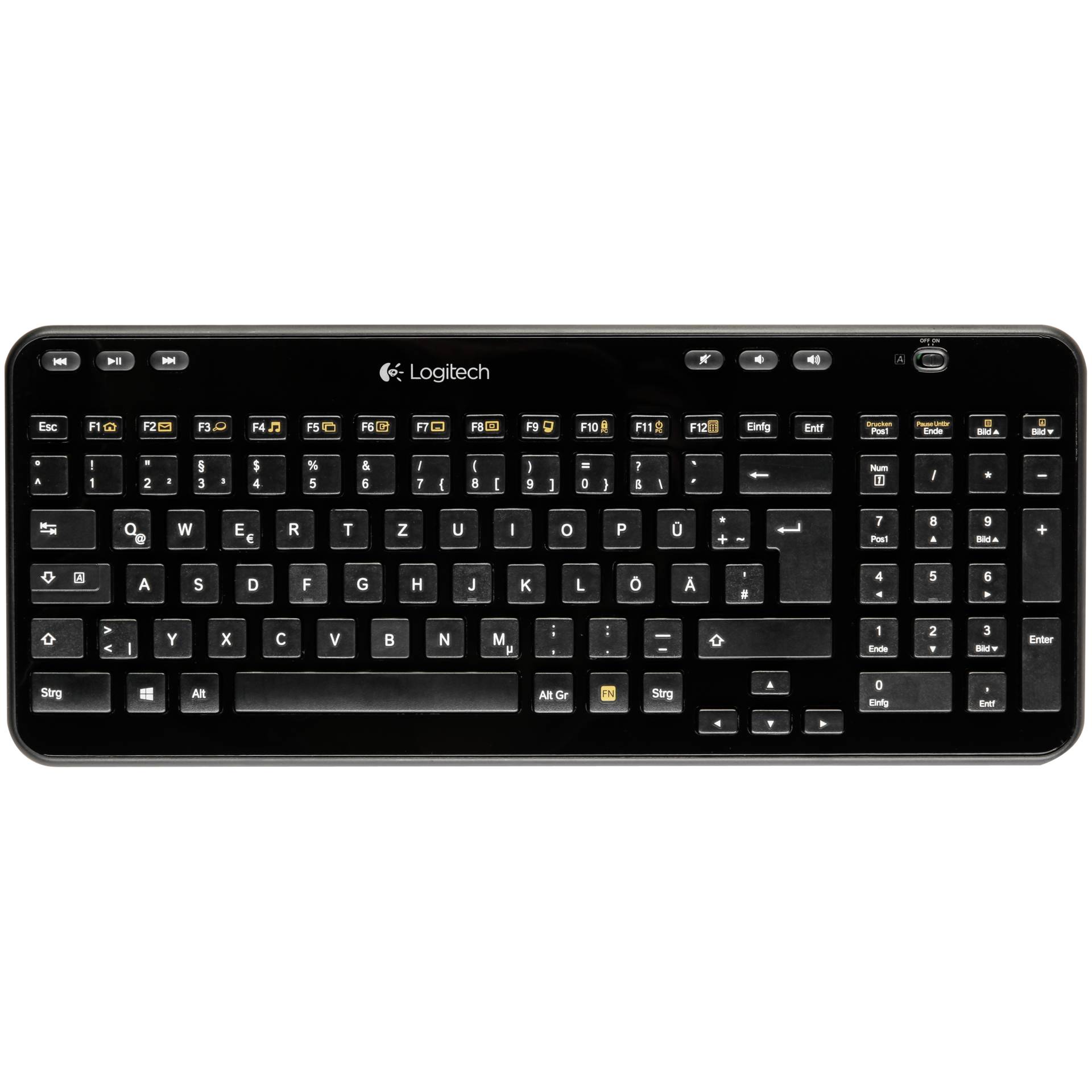 Logitech Wireless K360 Black Glamour Tastatur 