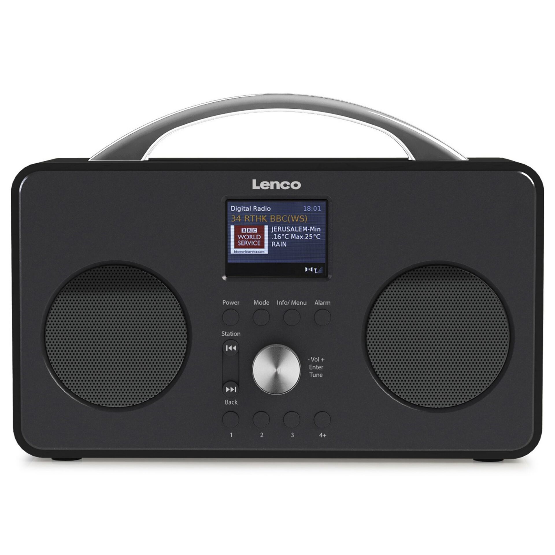 Lenco PIR-645BK Radio Tragbar Digital Schwarz